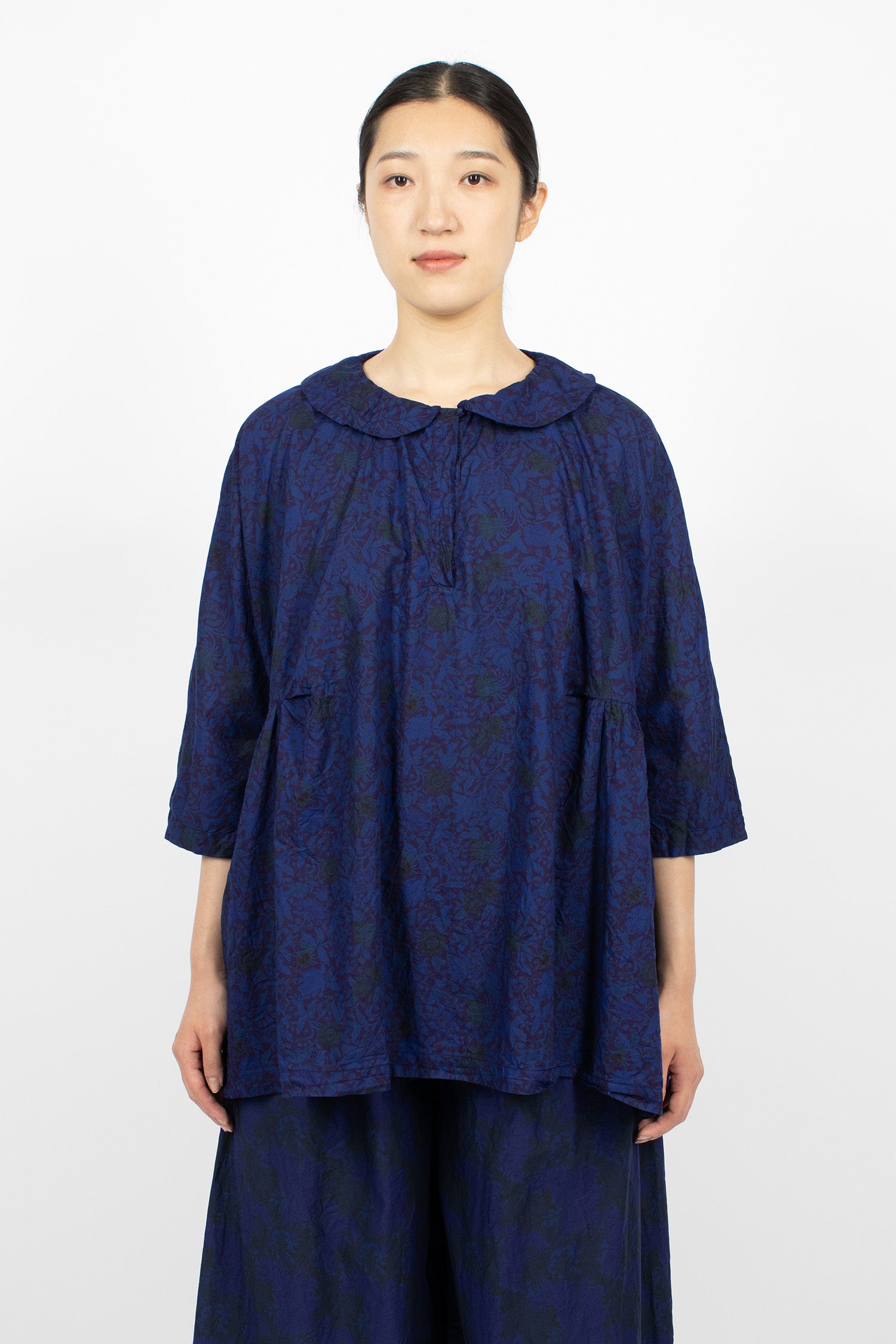 Washed Shirt Dyed Royal Blue