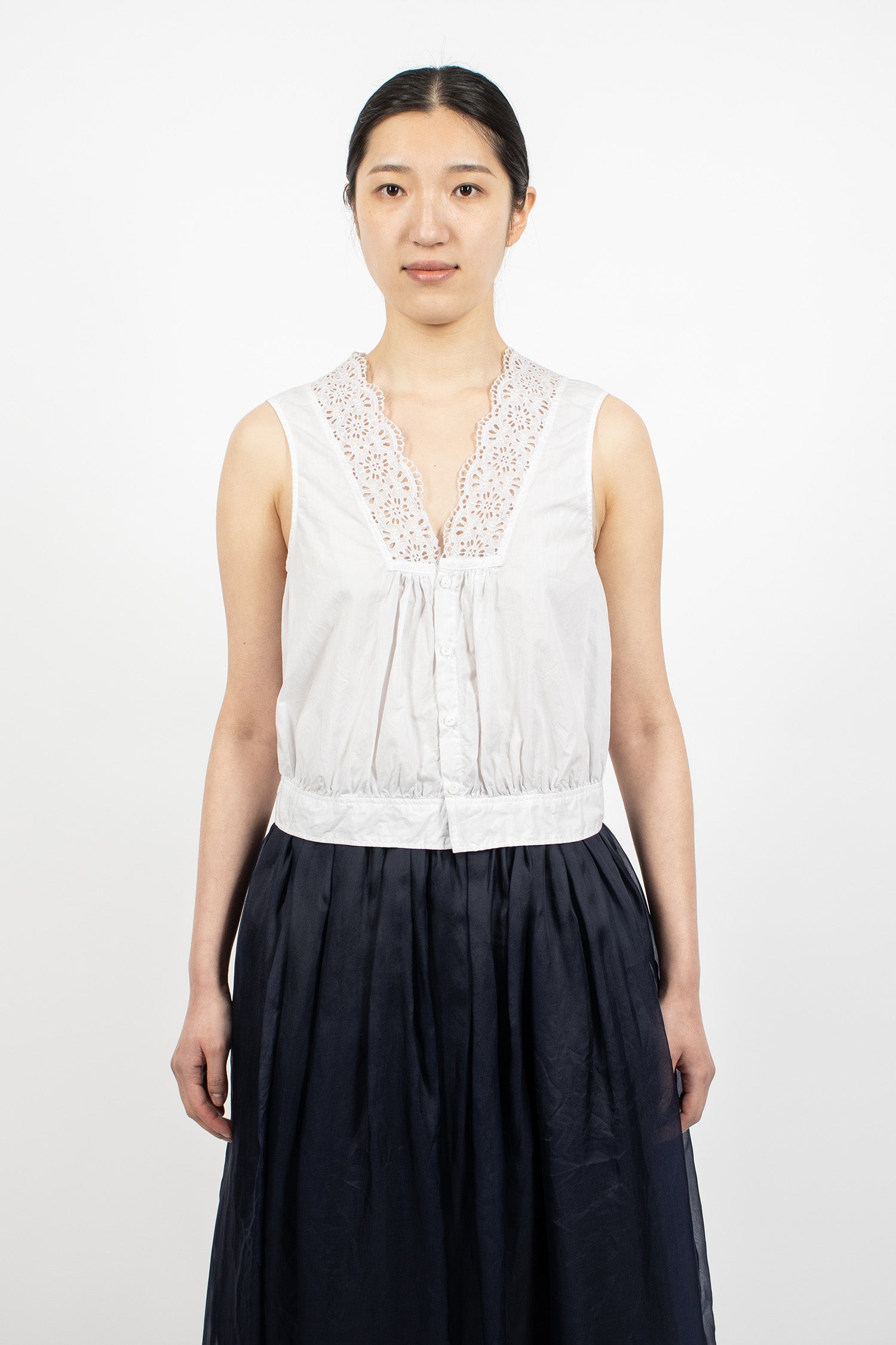 Lace Gilet Light Ink