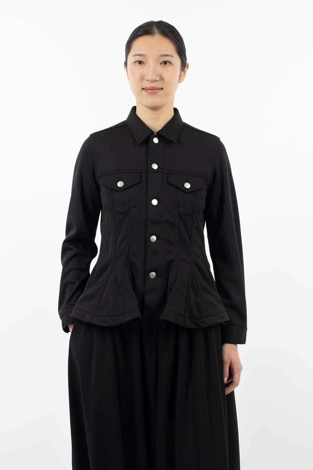 Peplum Jacket Black