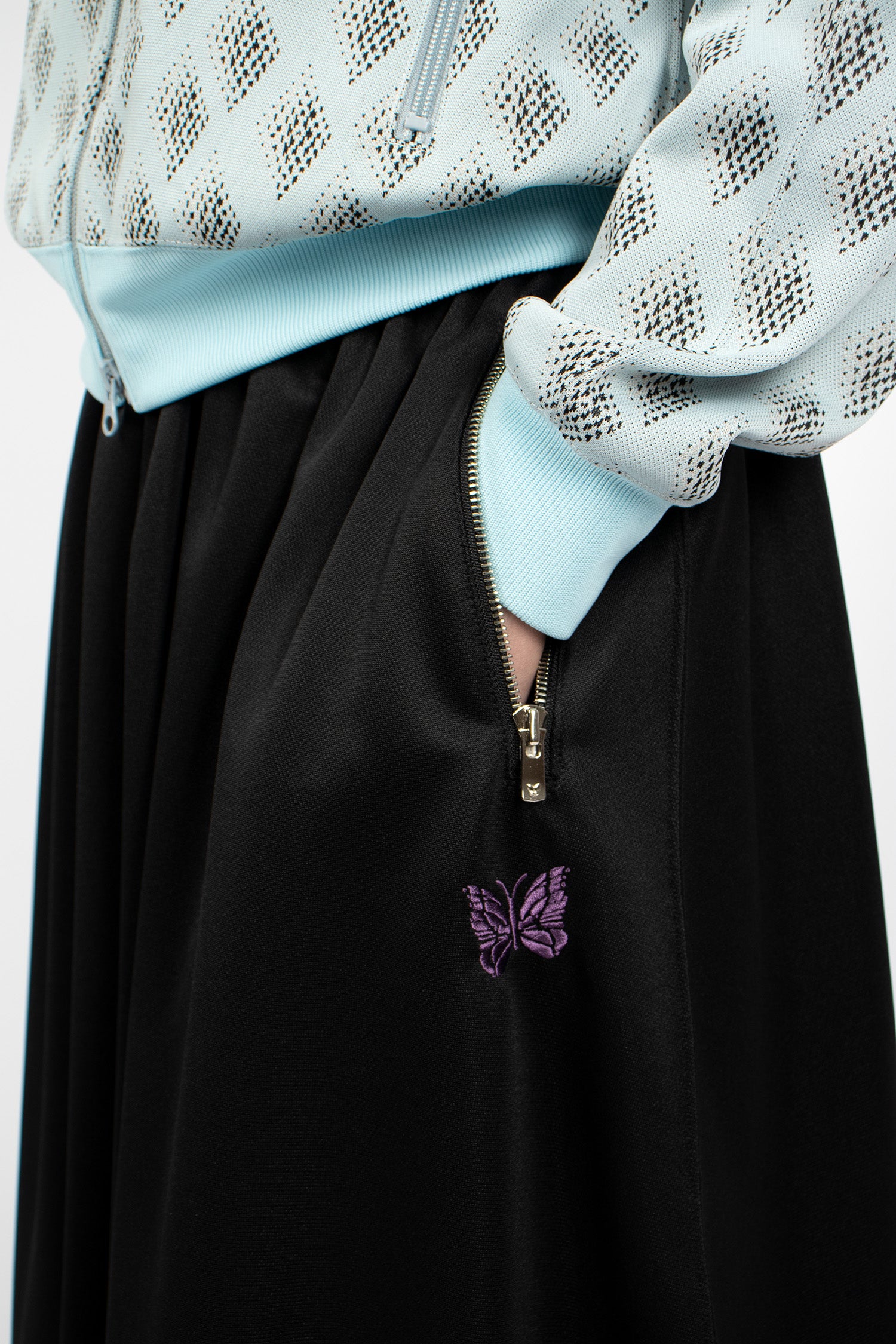 Balloon Track Skirt Black