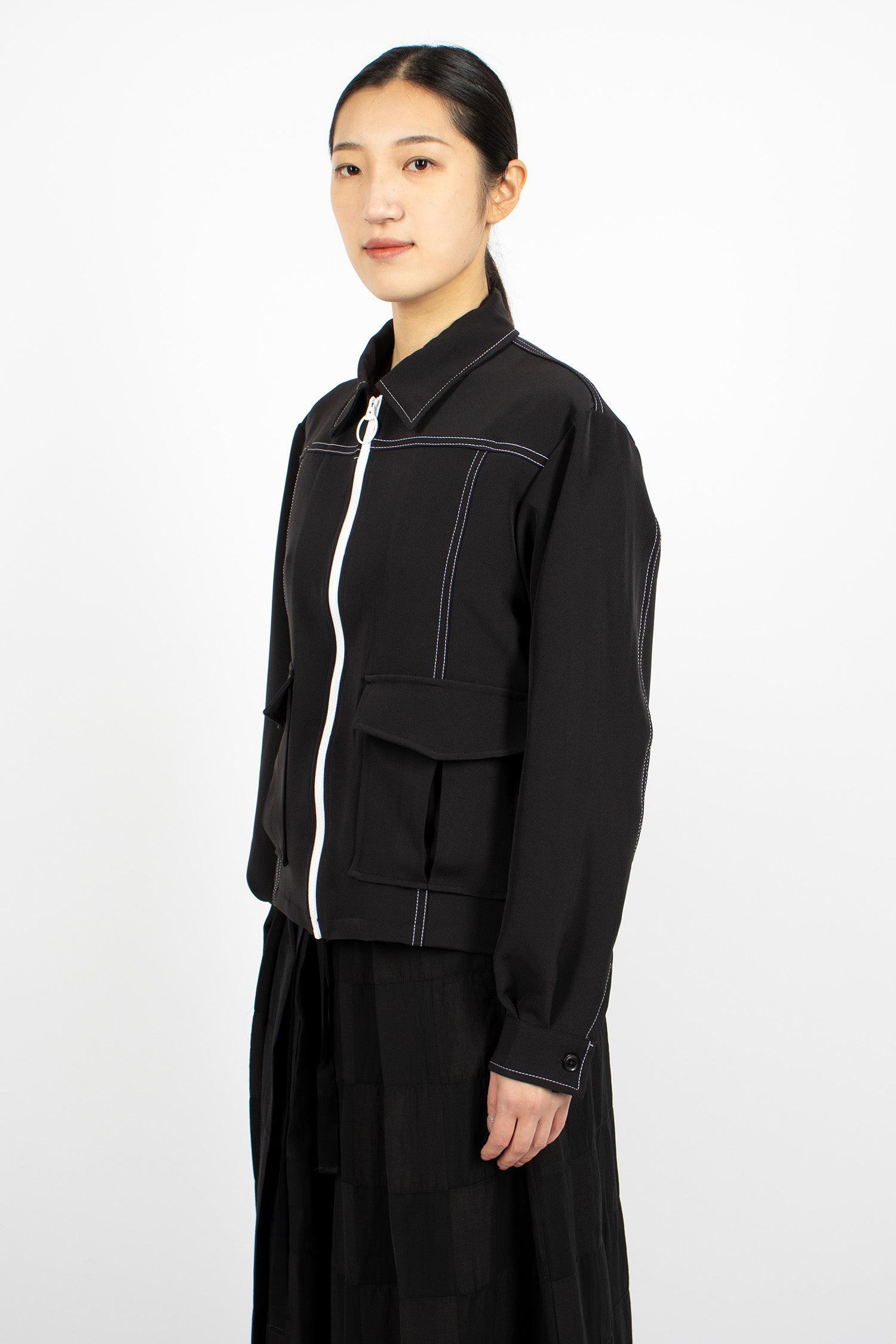 Stitched Sport Jacket Black
