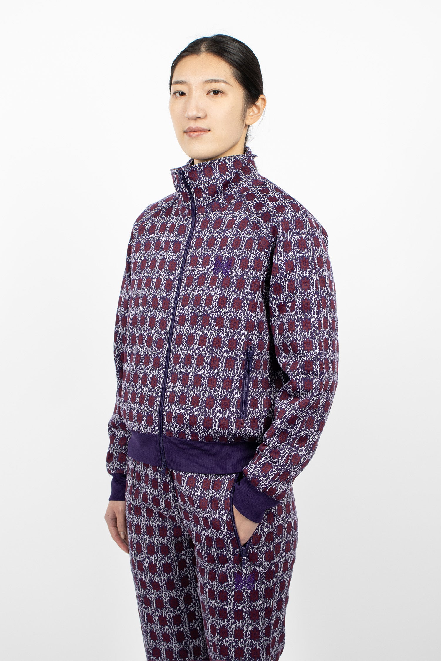 Track Jacket Flower Jacquard