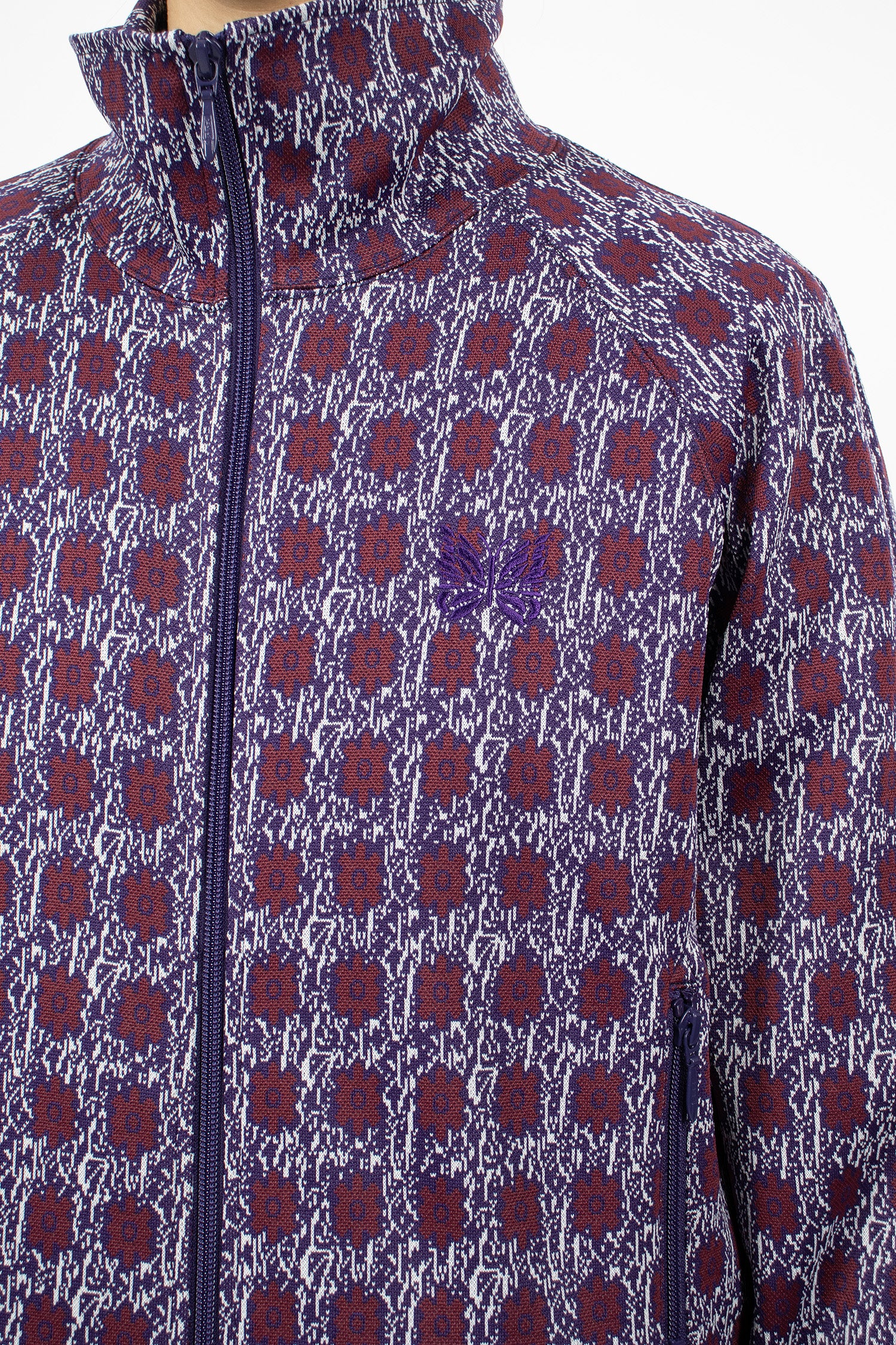 Track Jacket Flower Jacquard
