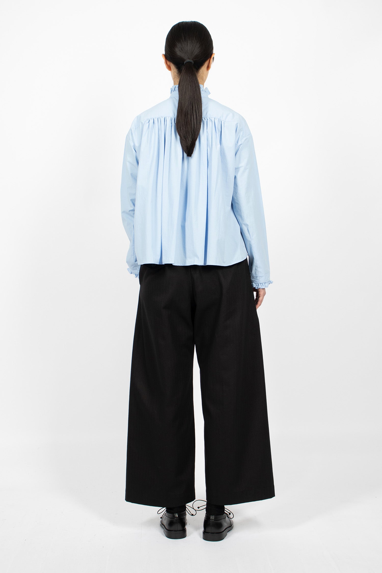 Perry Herringbone Pants Black