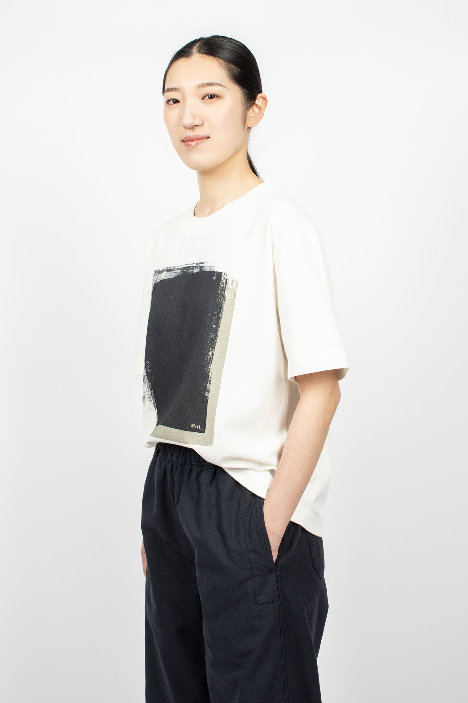 Block Print T-Shirt Off-White