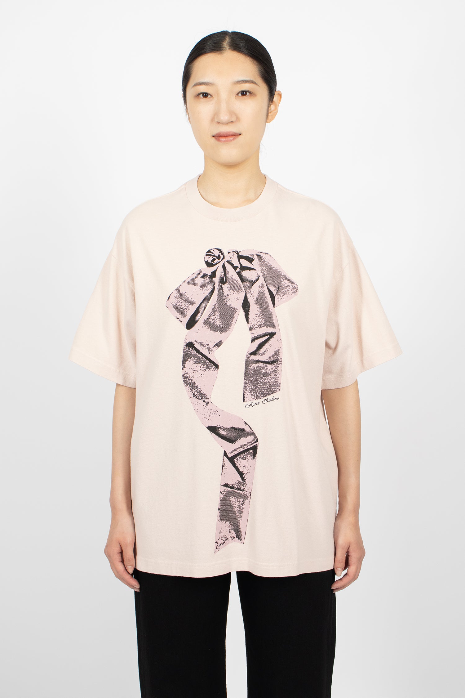 Printed Loose T-Shirt Violet Pink