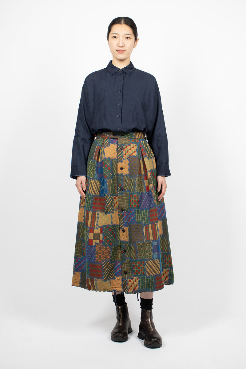 bluelea Jacquard skirt ブラック　36 ブルレア Bluelea Jacquard skirt ブラック36
