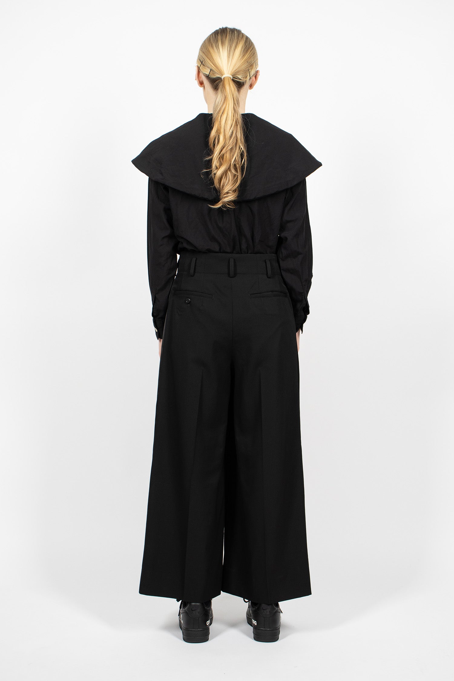 Tux Wide Leg Pants Black/Black