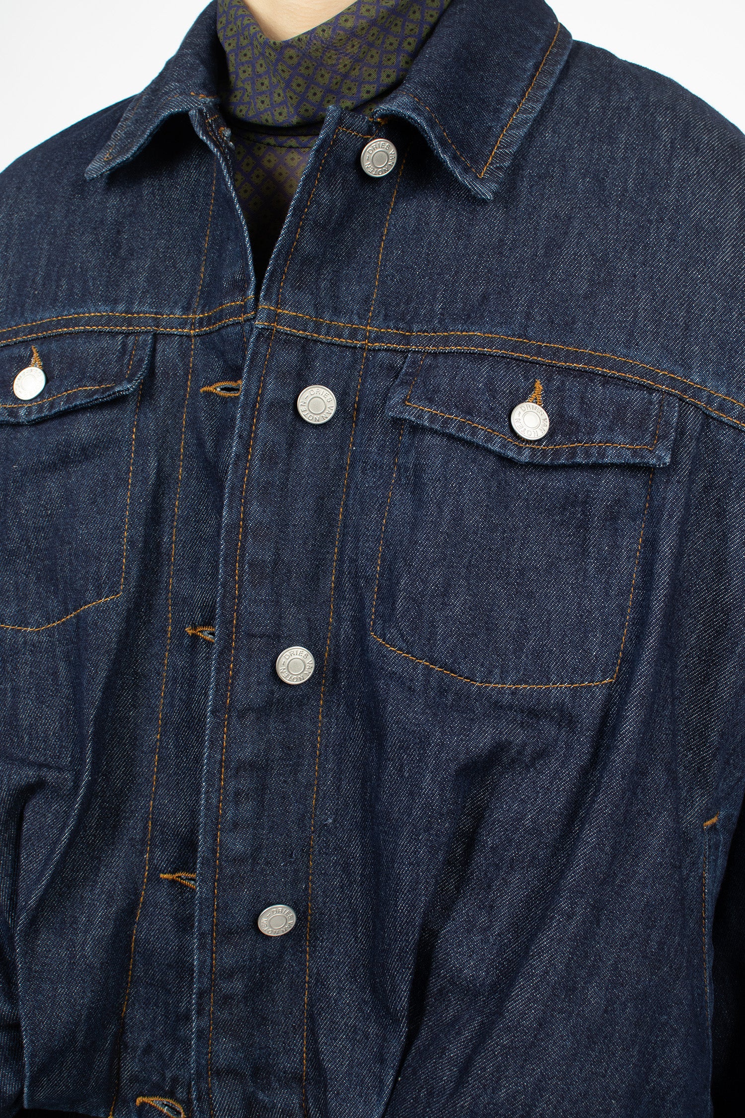 Padded Denim Blouson Indigo