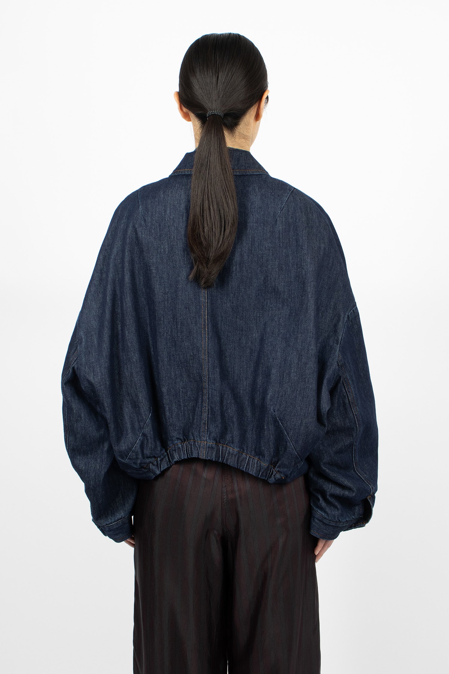 Padded Denim Blouson Indigo