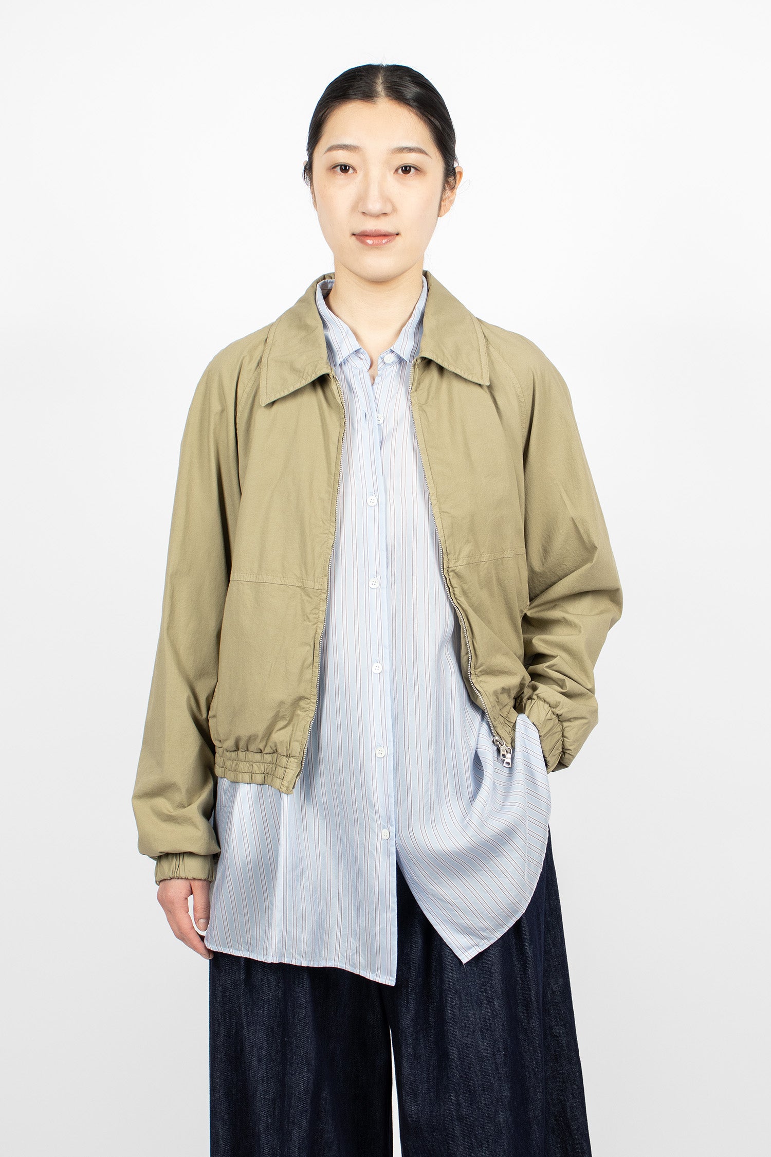 Cotton Blouson Cement