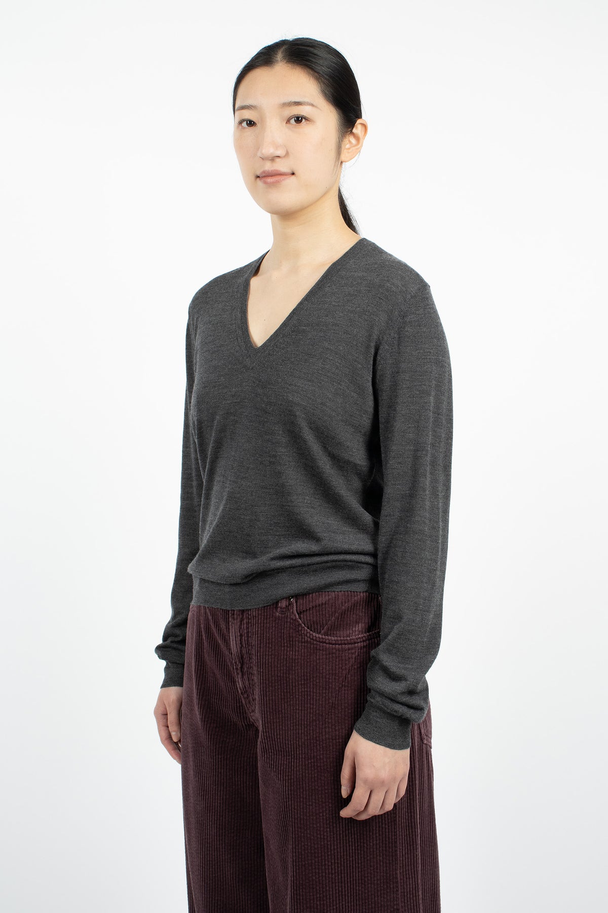 Perfect V-Neck Graphite