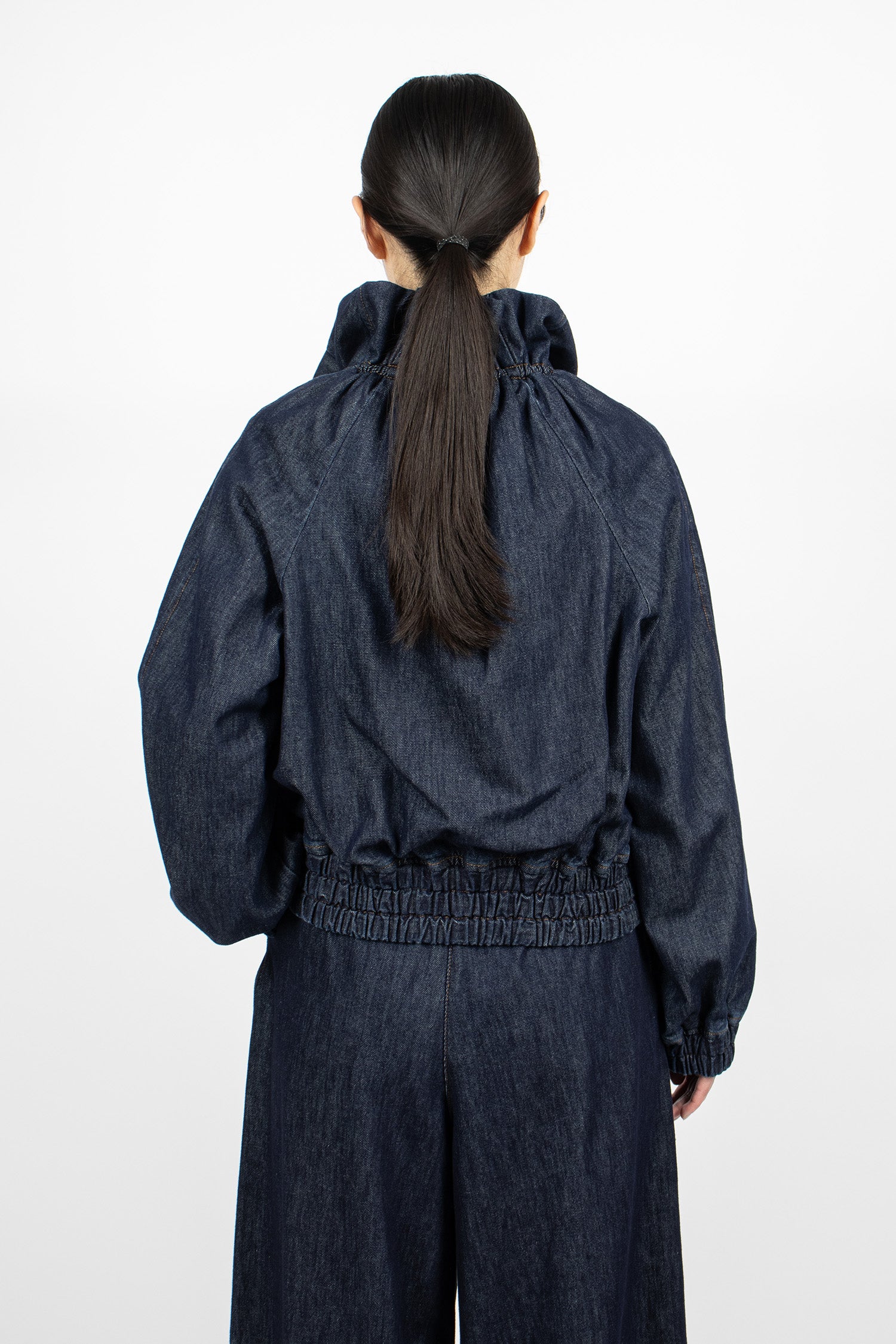 Denim Cocoon Blouson Indigo