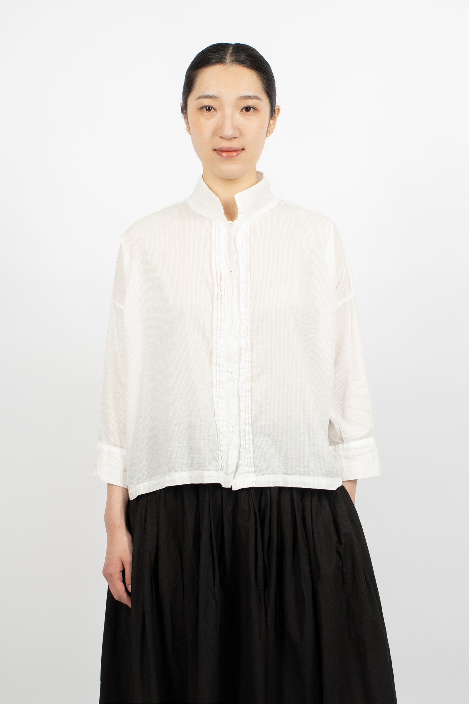 Square Gauze Shirt White