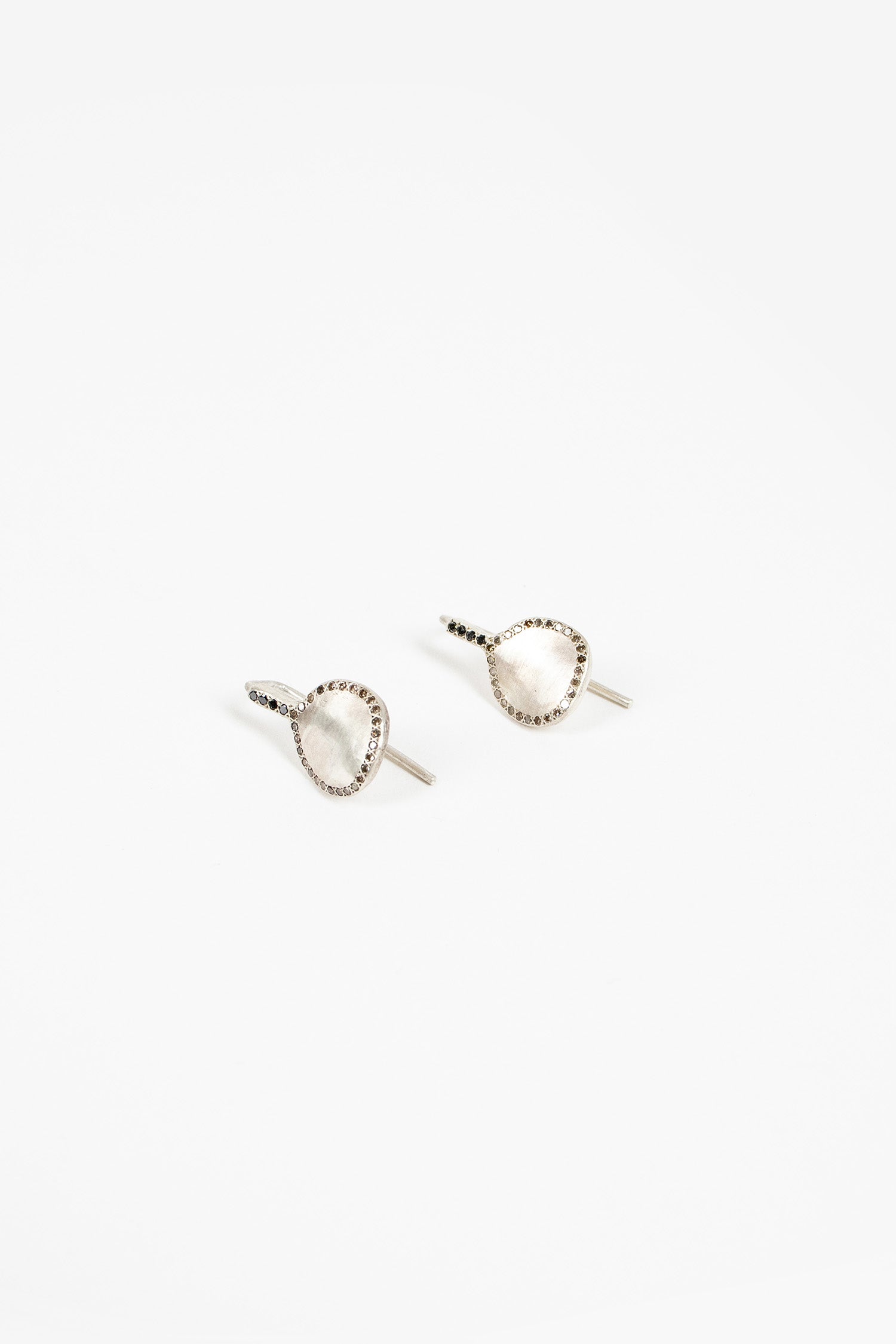 Win Drop Earrings Cognac Diamond/Black Diamond