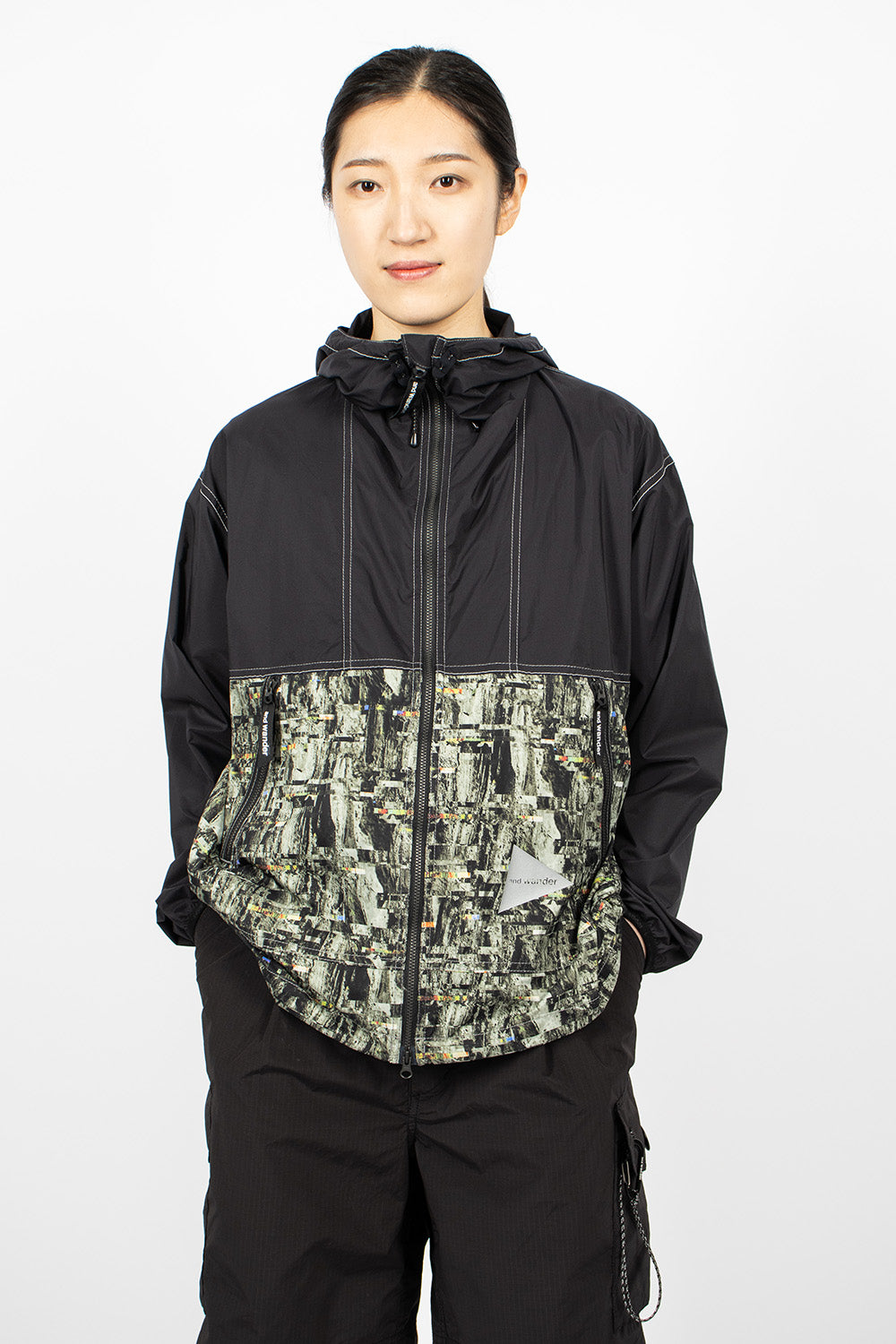 Pertex Printed Wind Jacket Black