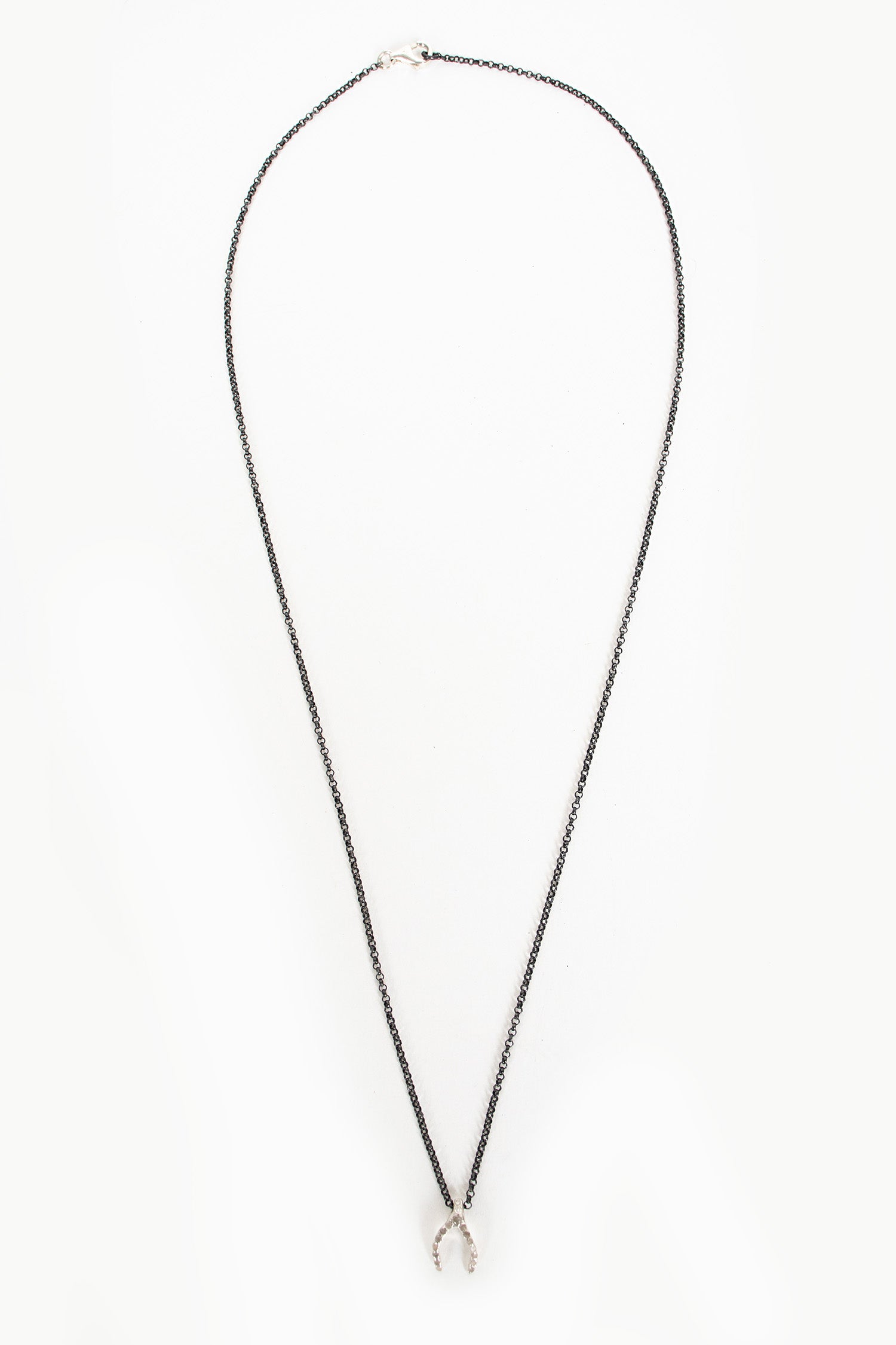 Wishbone Necklace 8x8 Diamond