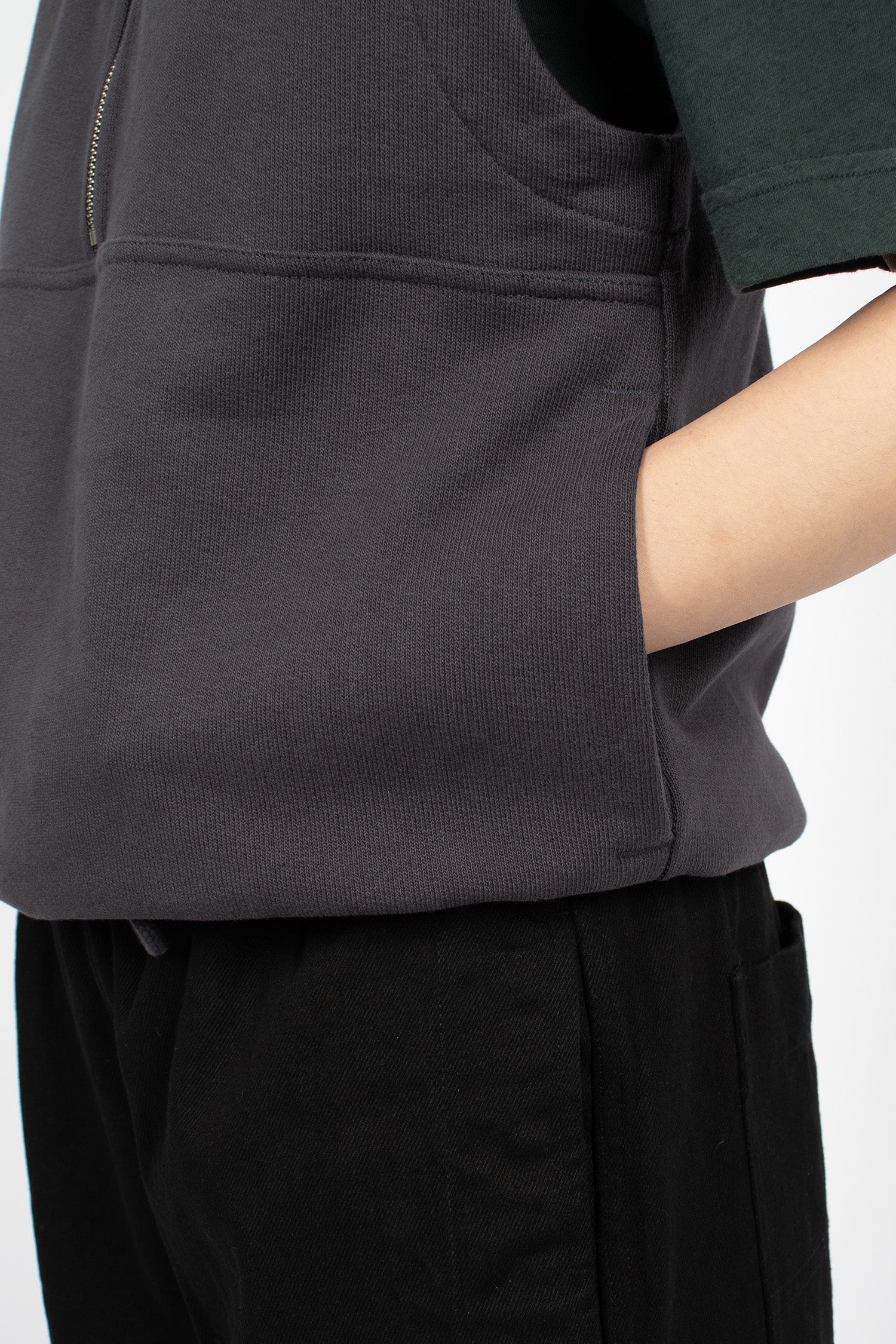 Sleeveless Track Top Ink