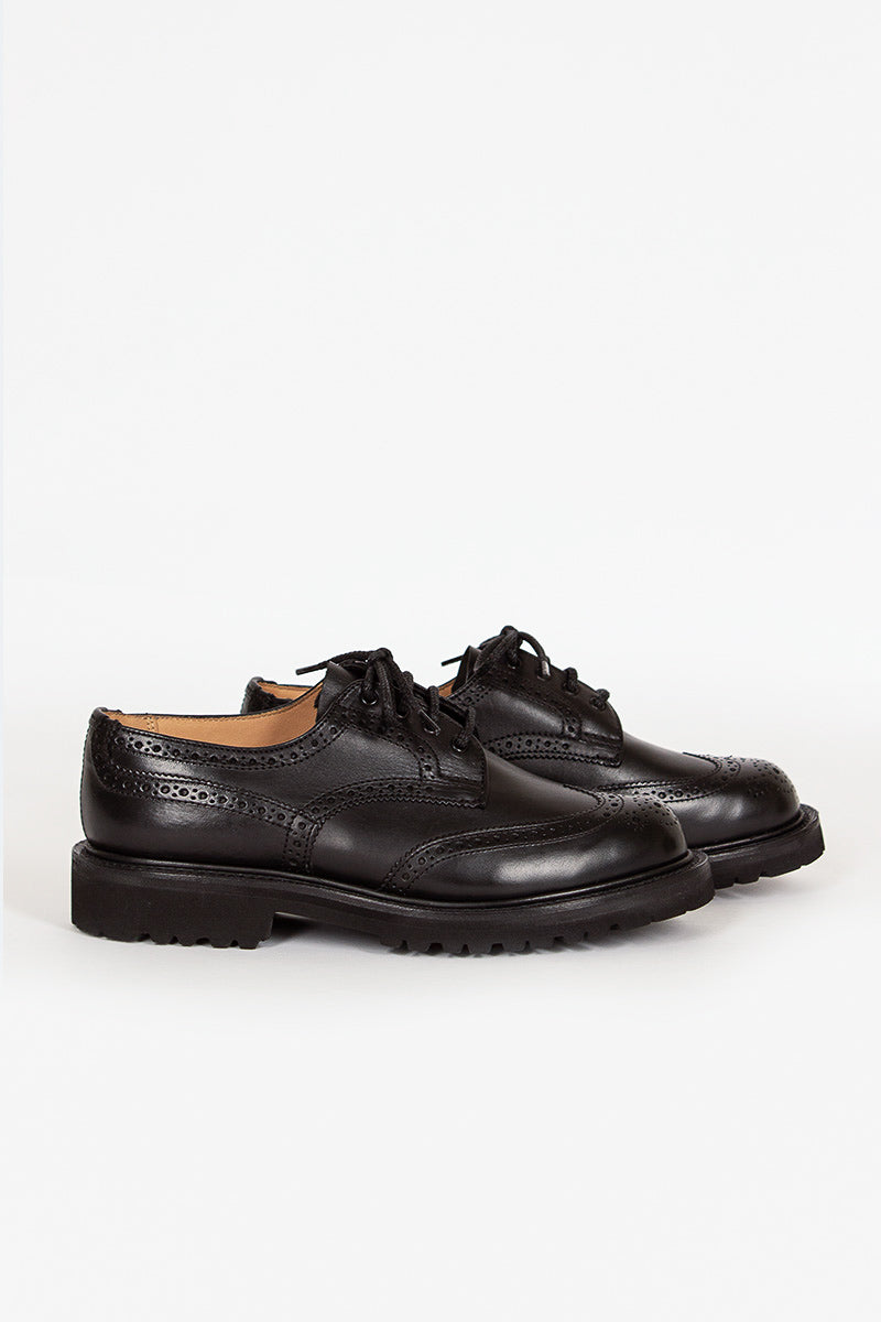 Anne Leather Brogue Black