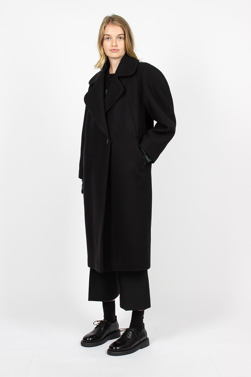 Oversized Collar Coat Black – Envoy of Belfast