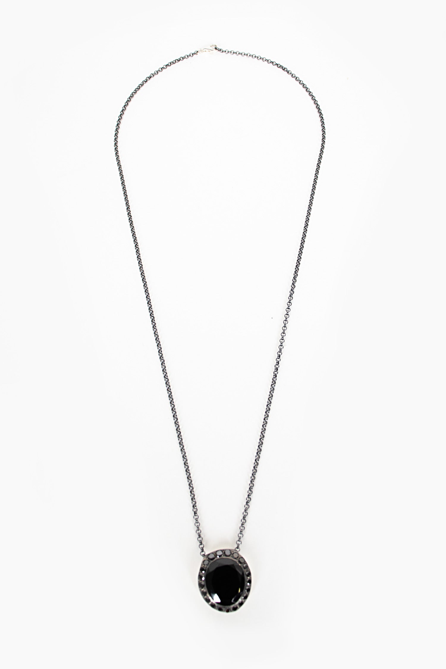 103H Necklace Black Spinel/Black Diamond