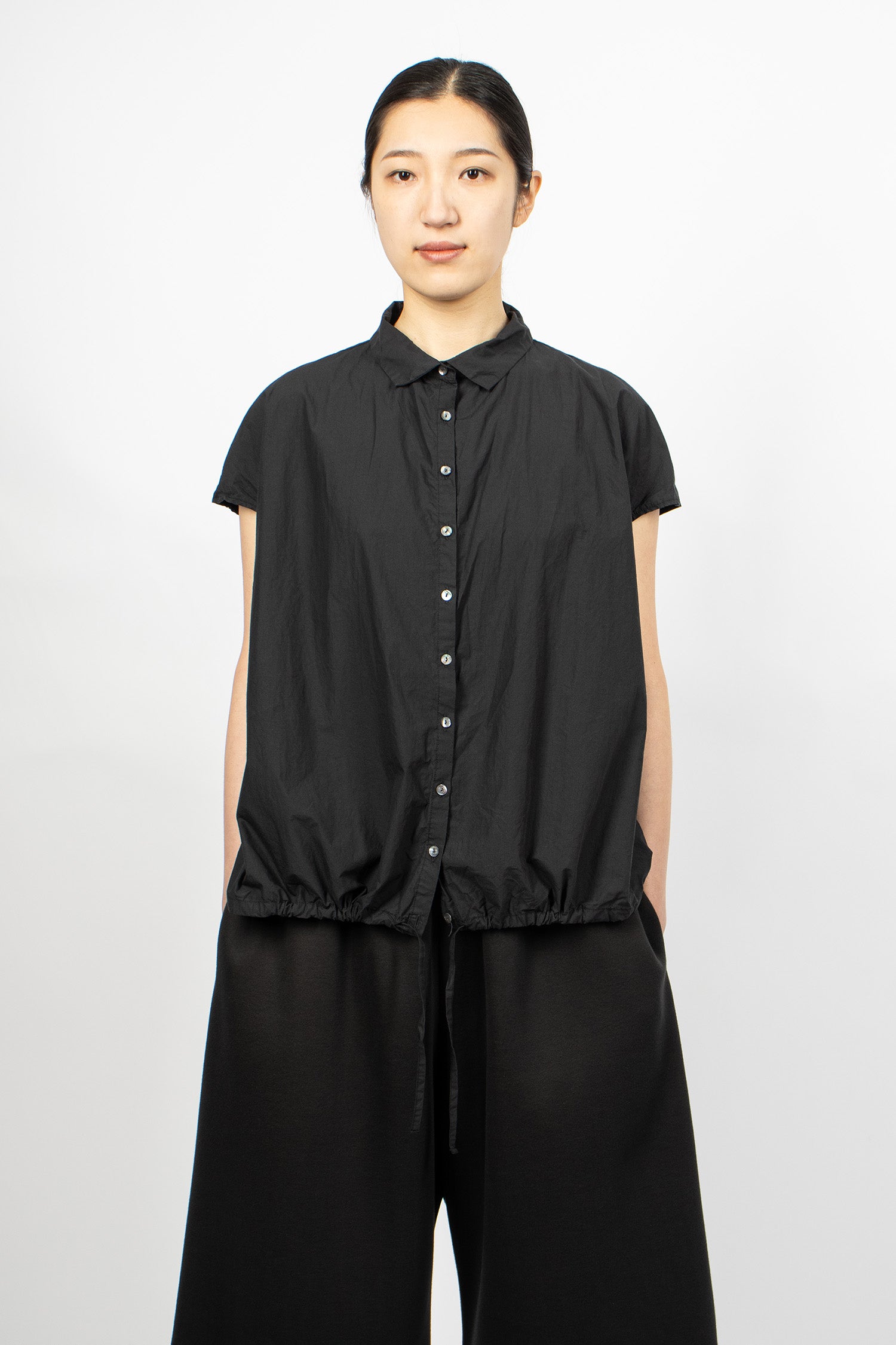 12_143 Short Sleeveless Shirt TC Black