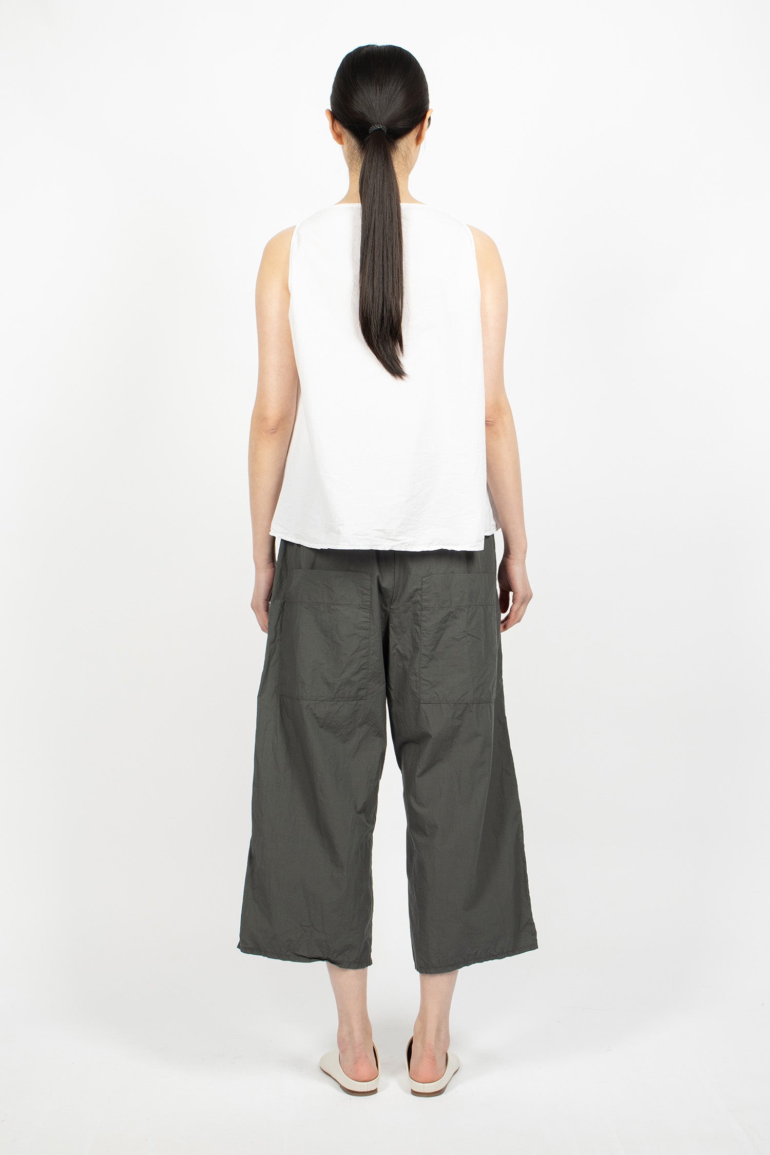 23_178 Wide&Short Trousers TC Thyme