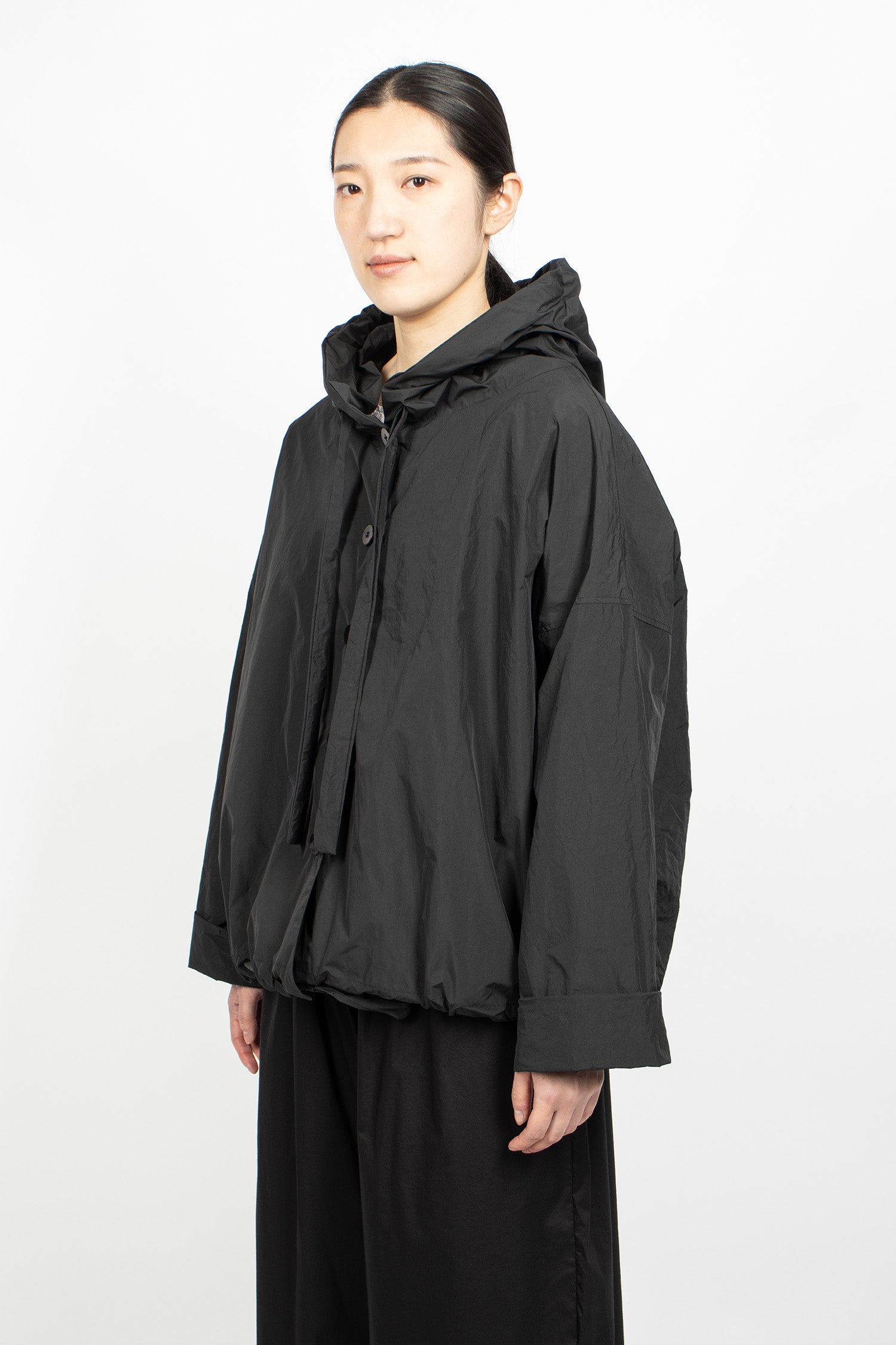 4348 Hooded Jacket N Black