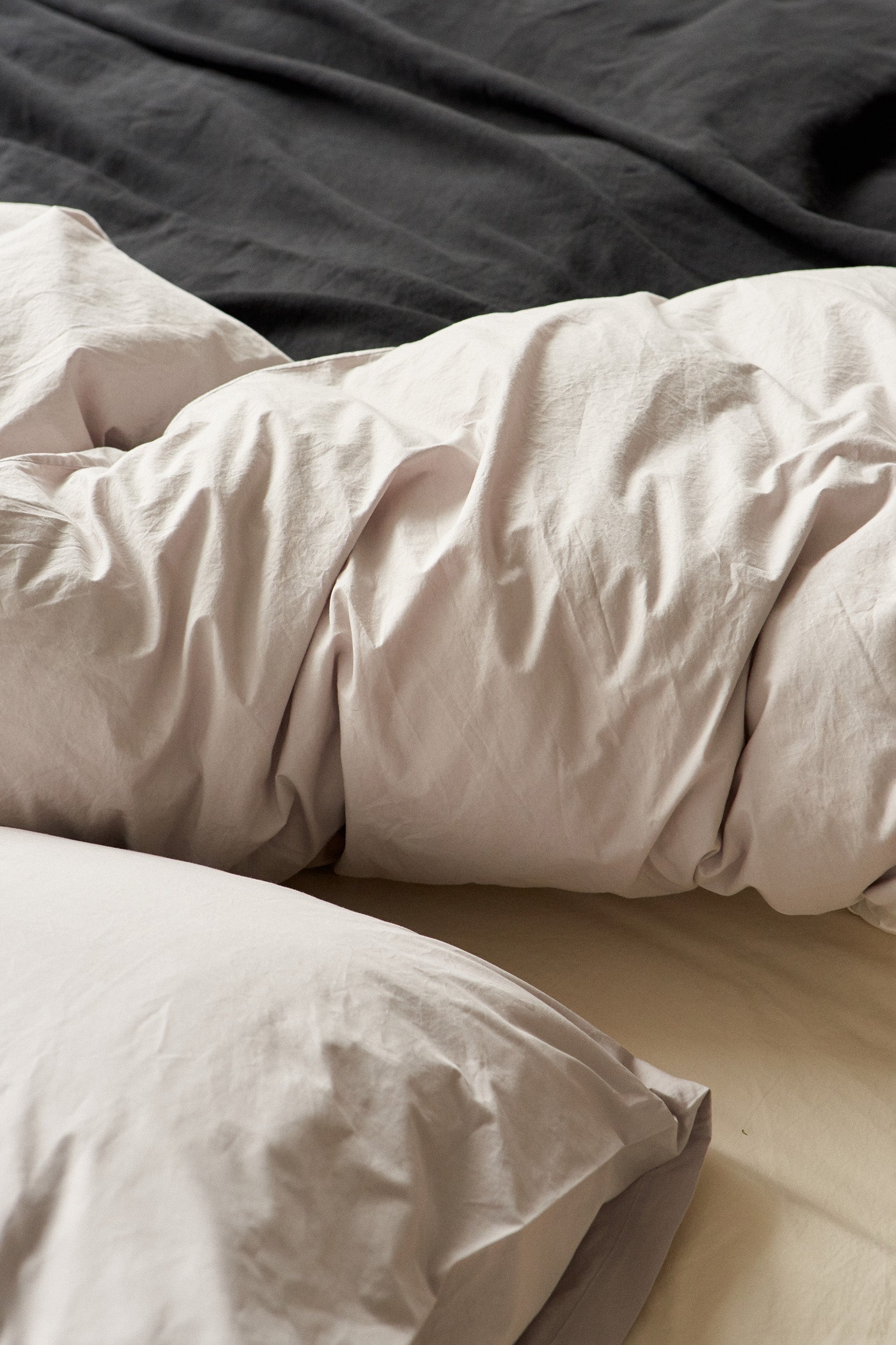 Tekla Fabrics Percale King Duvet Soft Grey