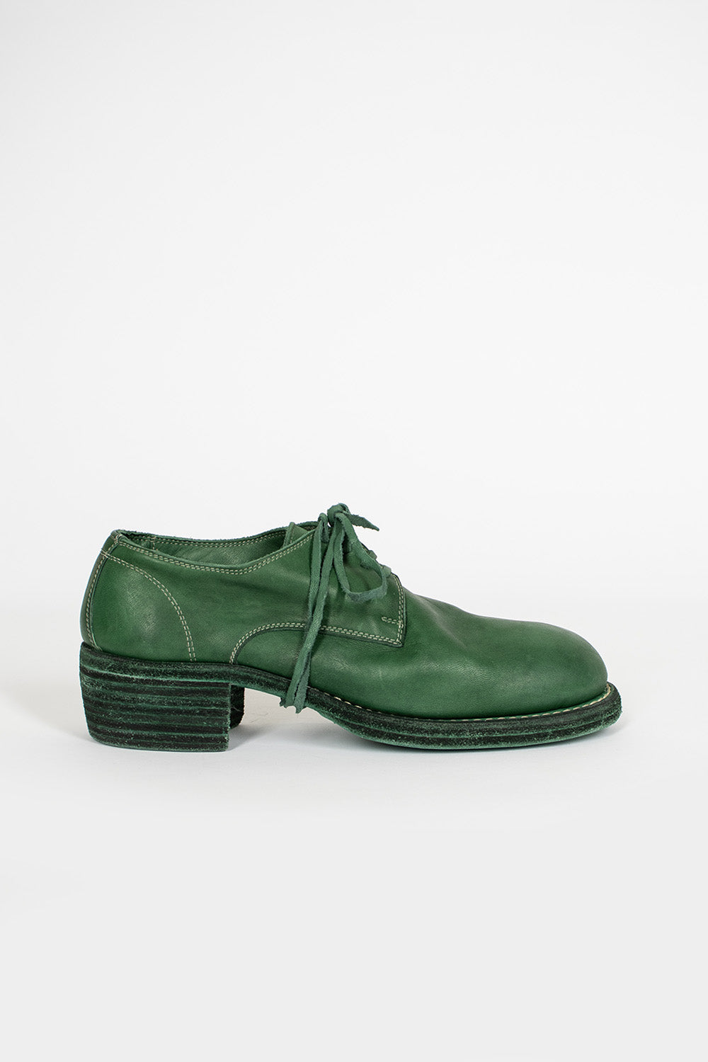 Guidi leather derby shoes - Green