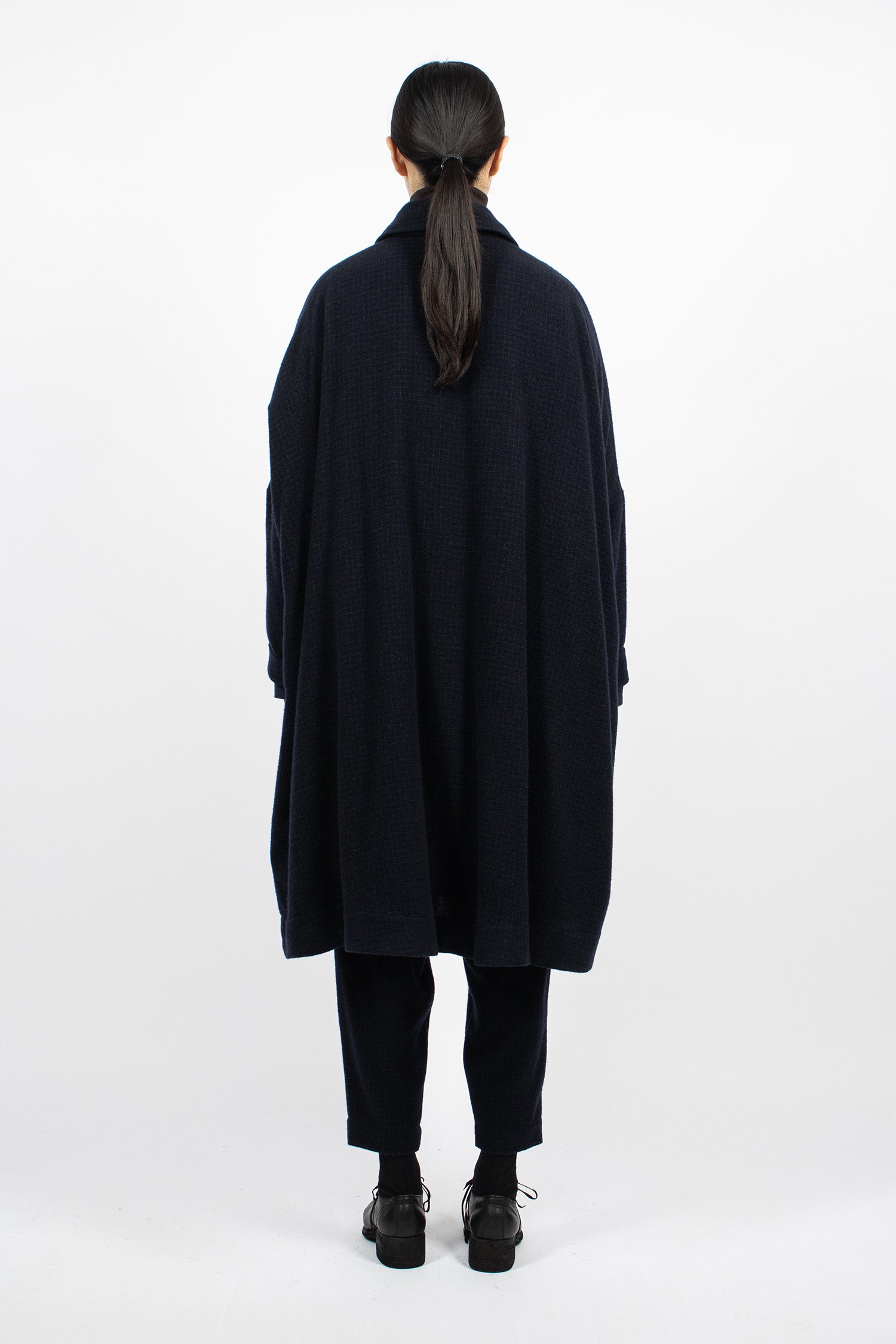 Atomless Coat Blue Check