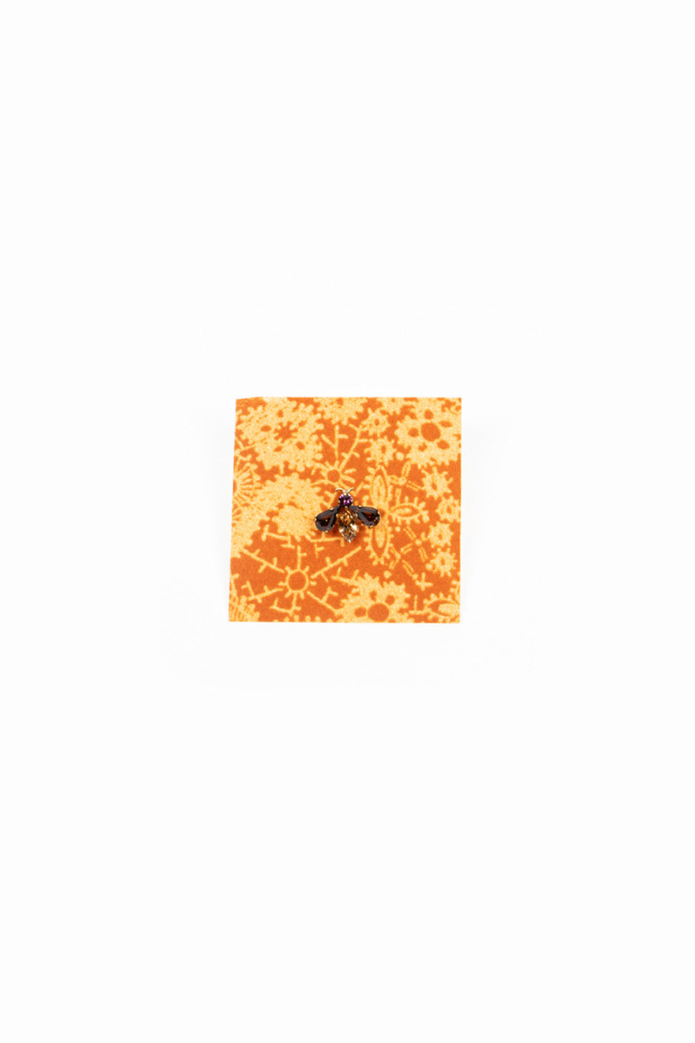 AC96XS Bee Brooch Orange/Brown