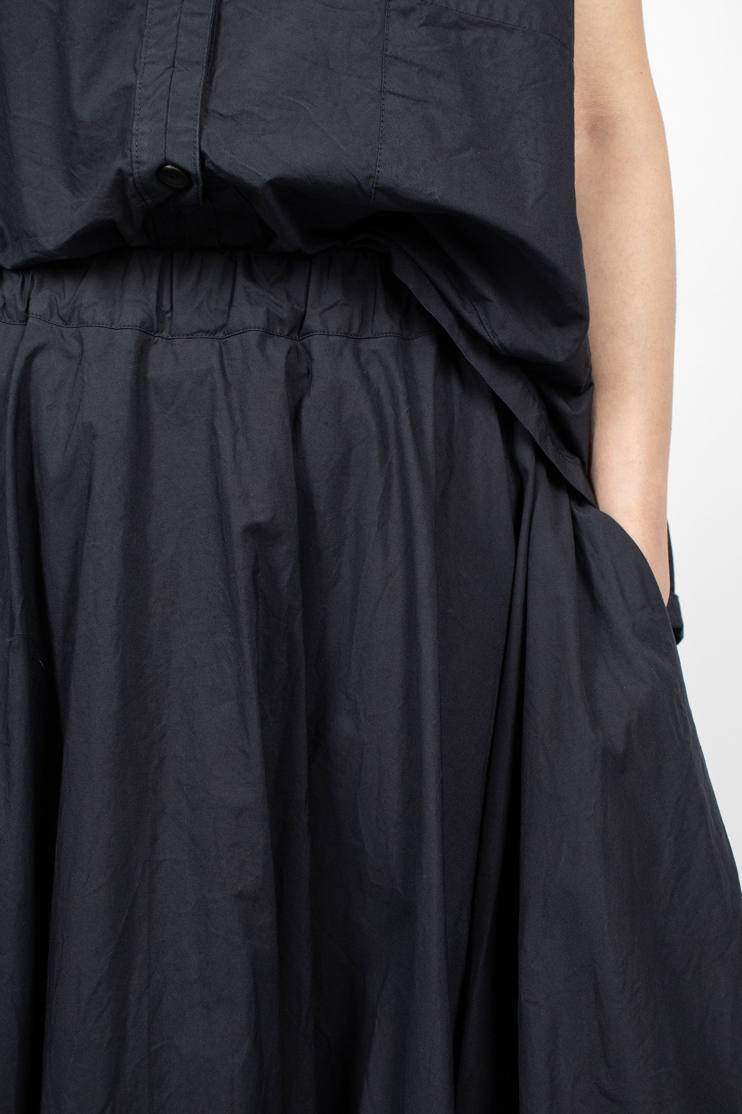 Calla Balloon Skirt Navy
