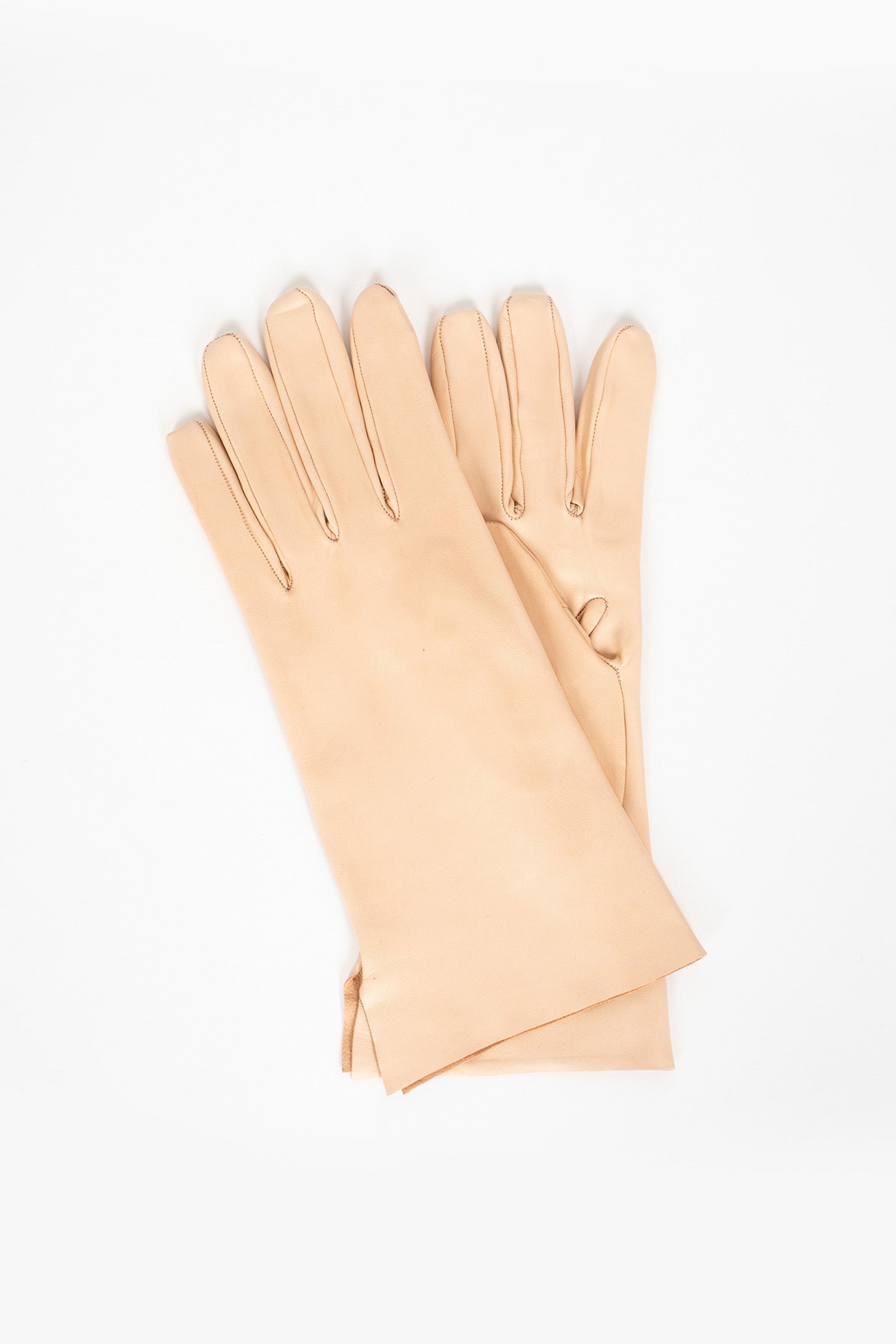 Leather Gloves Pink Powder
