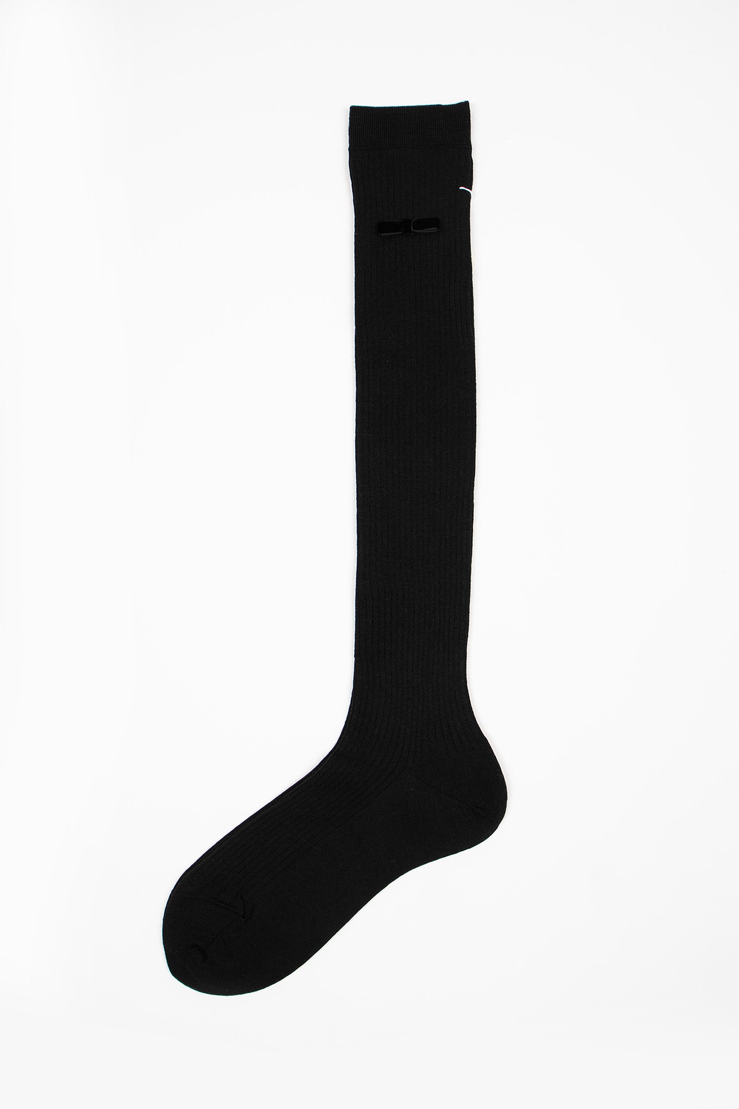 ANP-129HS Ribbon Knee Socks Black