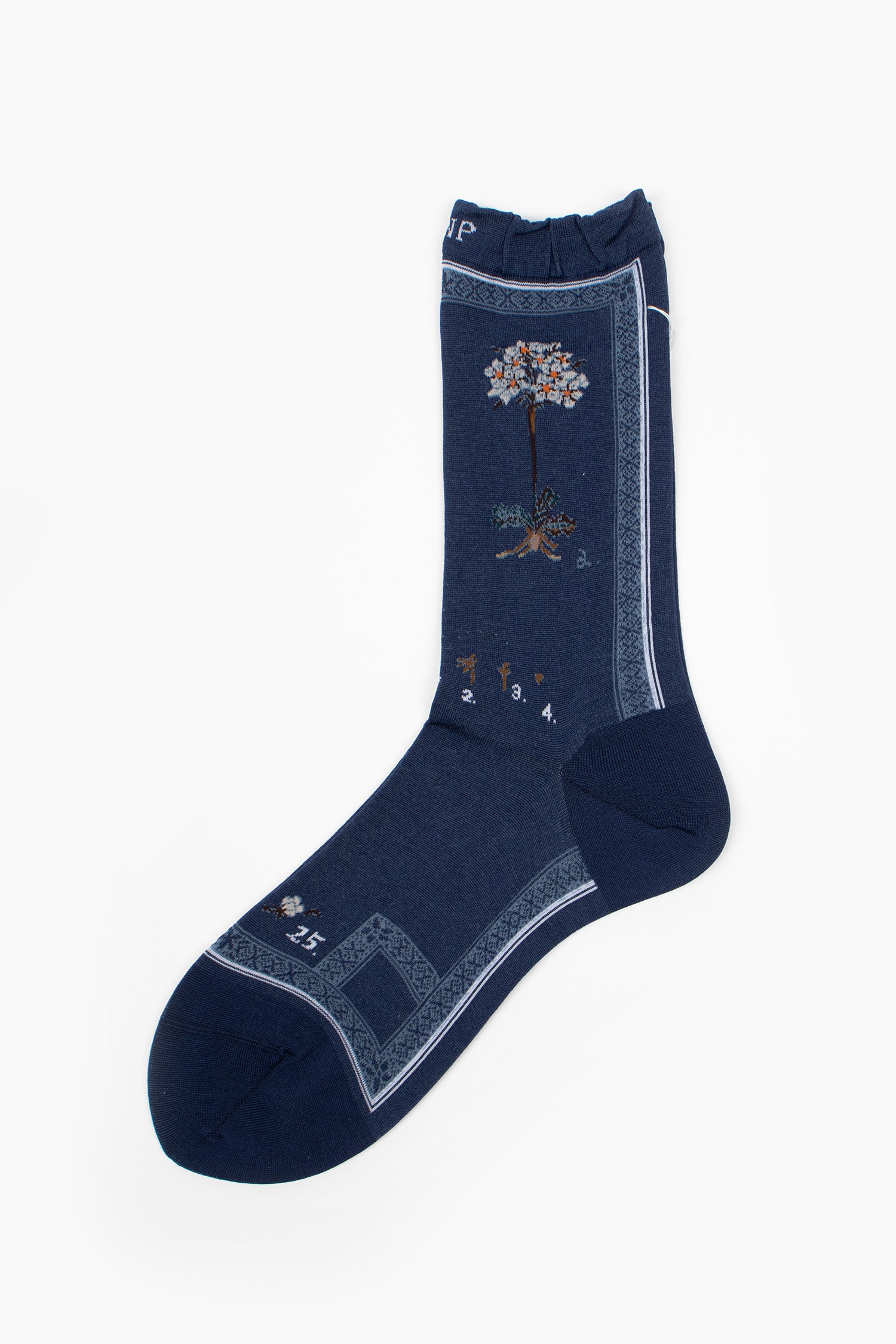 AM-801 Botanical XVI Socks Blue