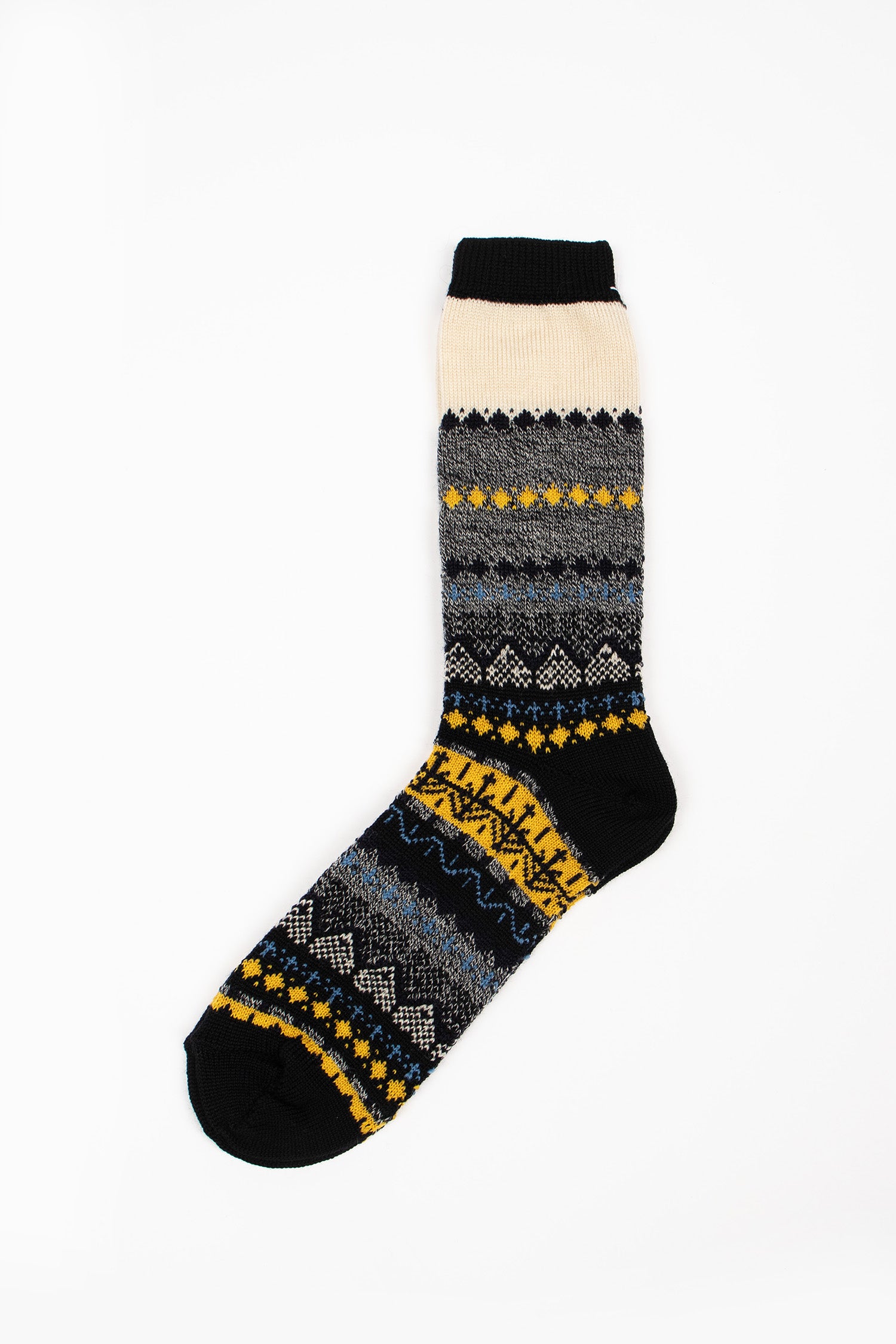 HA-8B English Style Socks Black