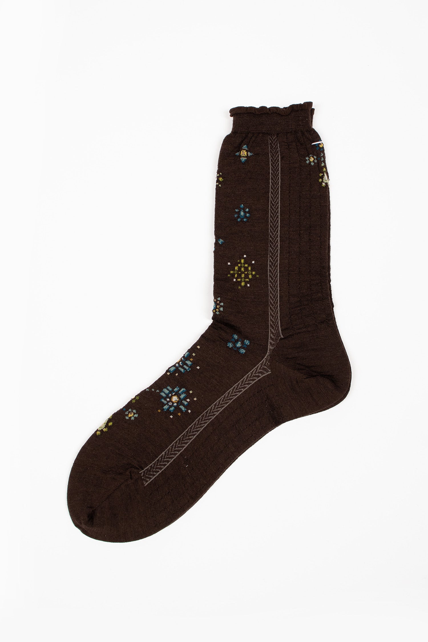 AM-486B Jewellery Socks Dark Brown