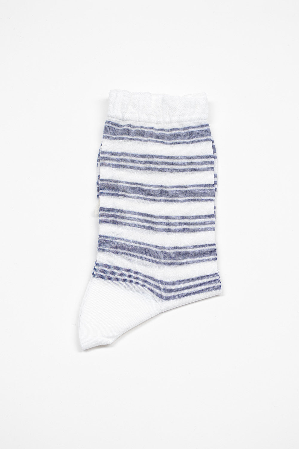 AM-781 Border Socks Blue/White