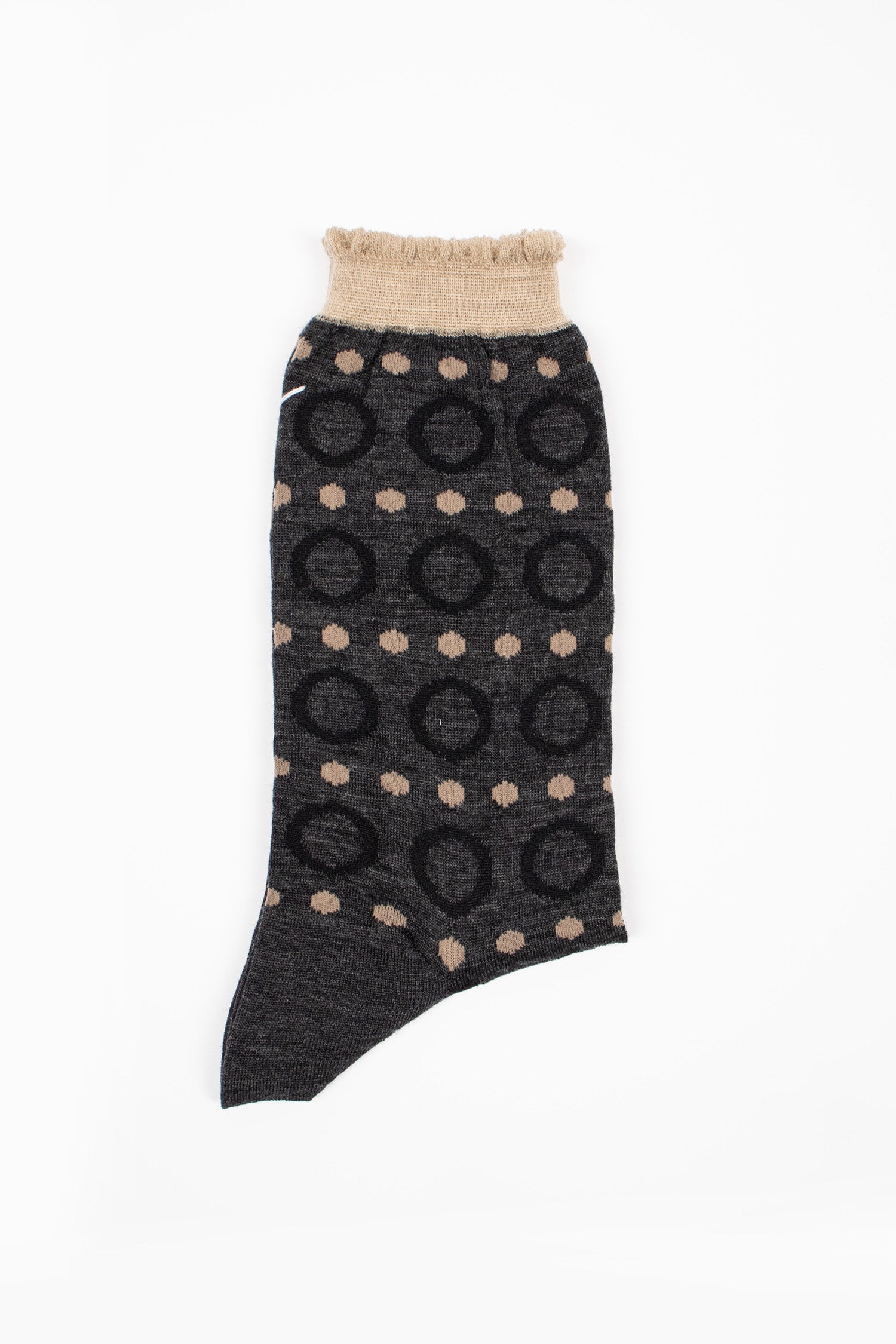 AM-677C Ring Ring Ring Socks Charcoal