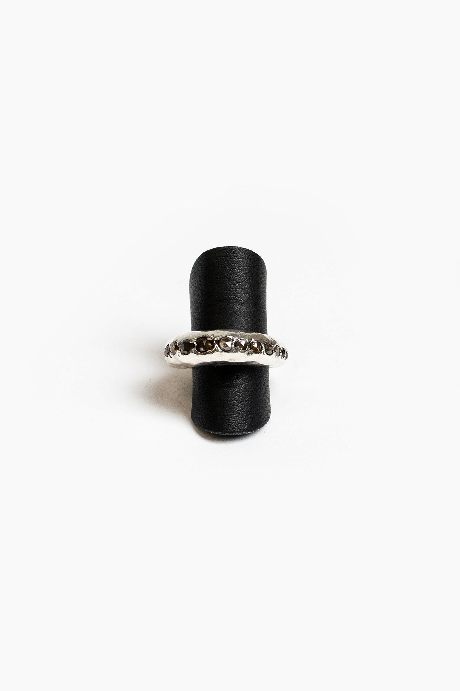 Brenny Silver Ring Brown Diamond