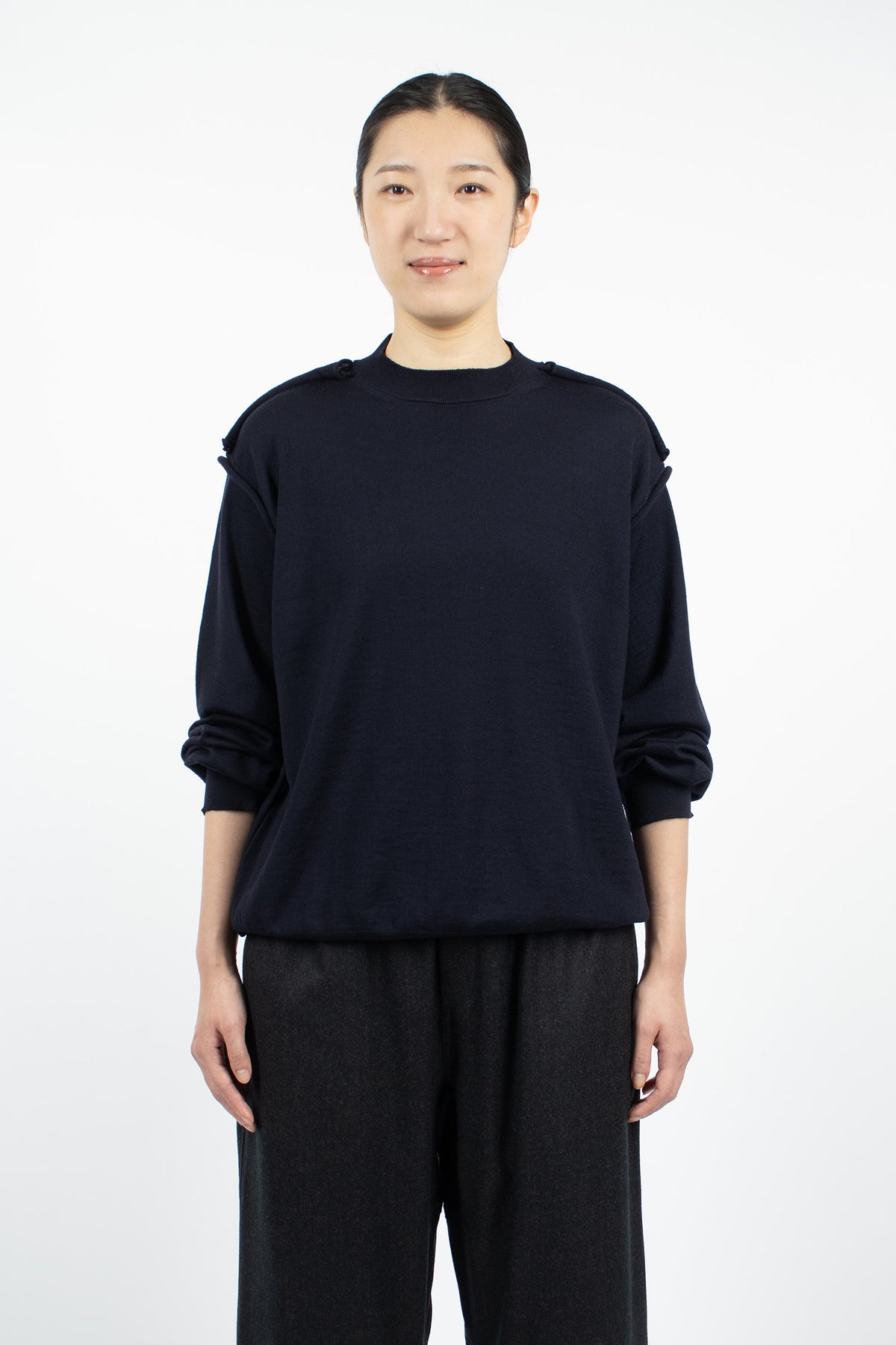 Myron Knit Pullover Navy