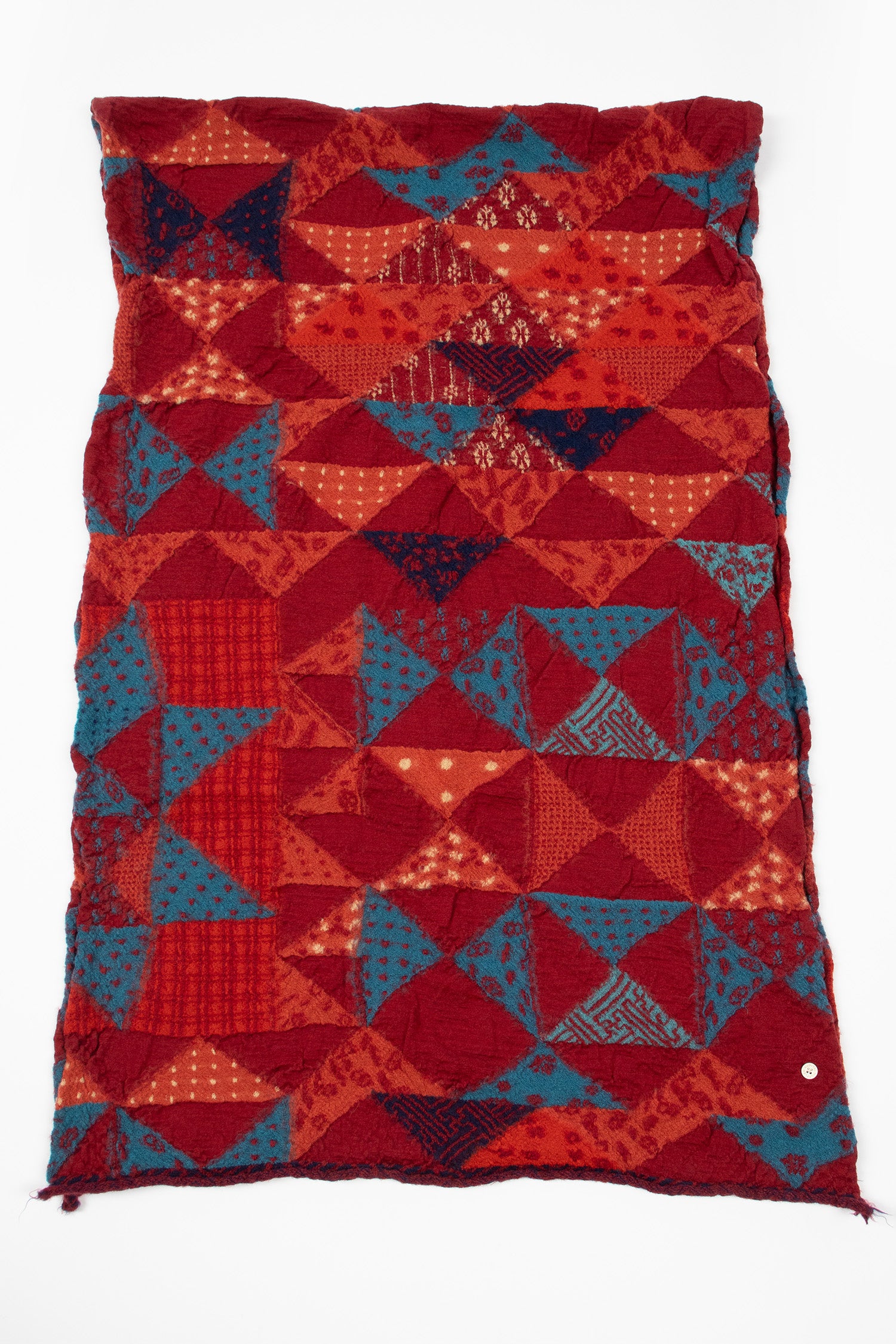 IDG-REG Patchwork Scarf Red