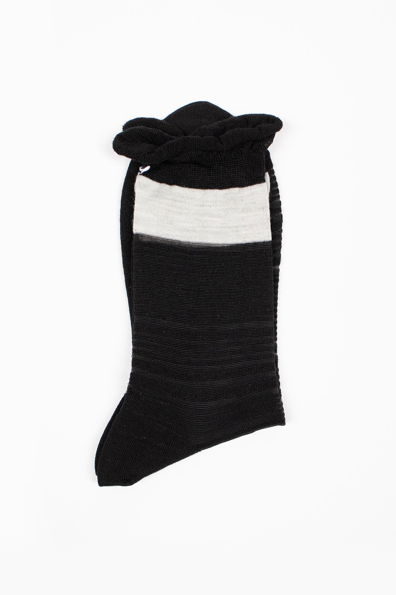AS-231 Lace Border Socks Black