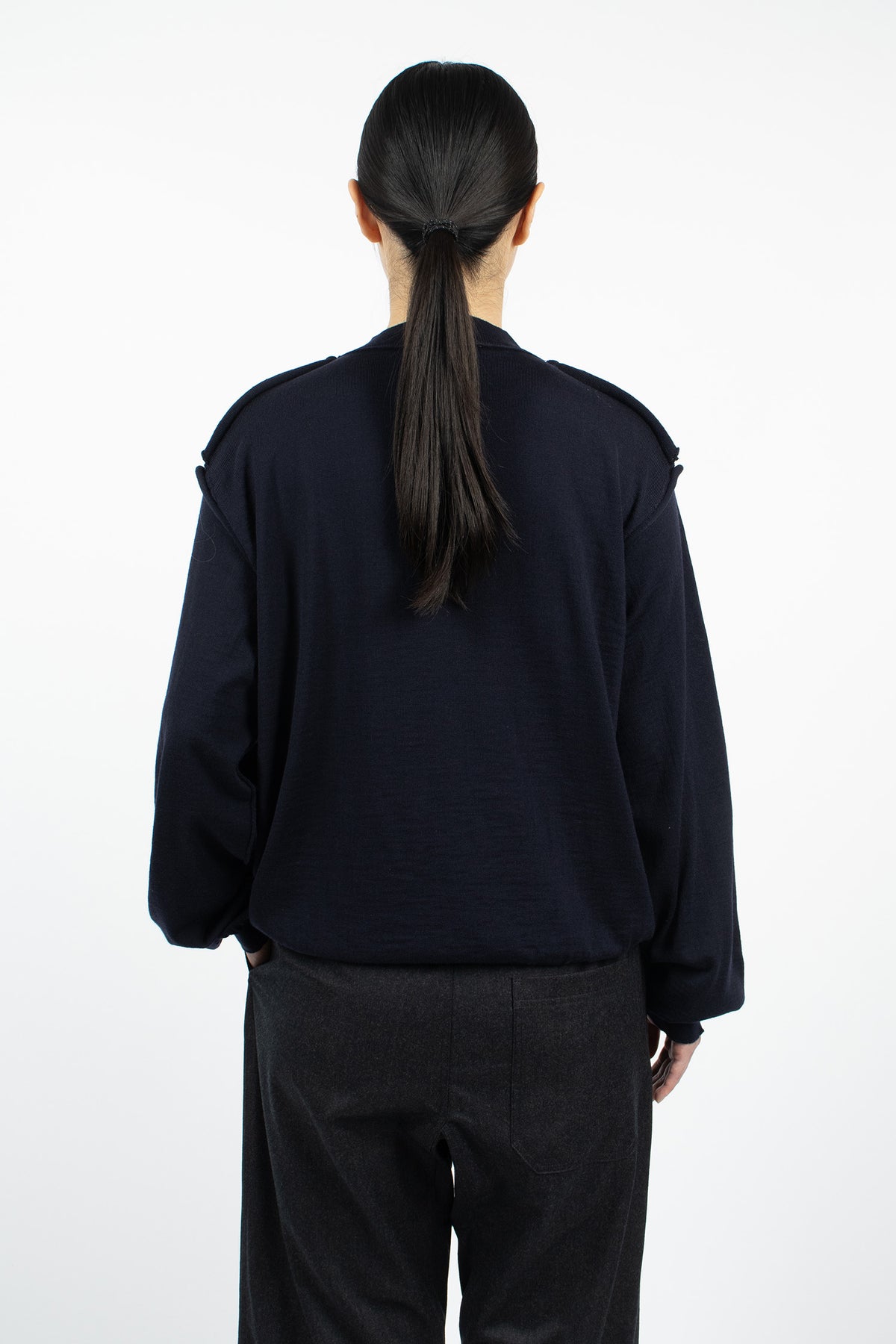 Myron Knit Pullover Navy