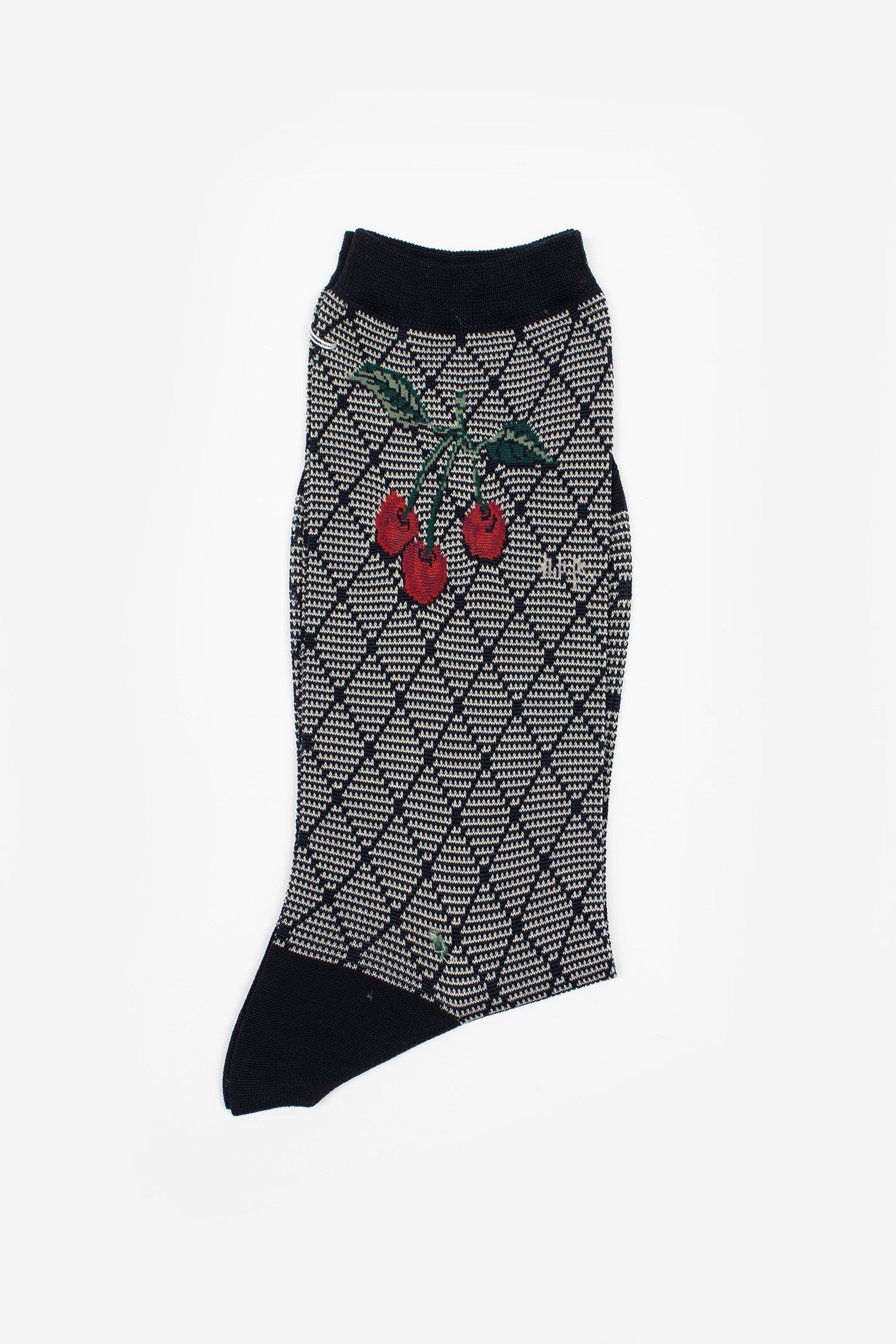 AM-818 Cherry On Diamonds Socks Navy