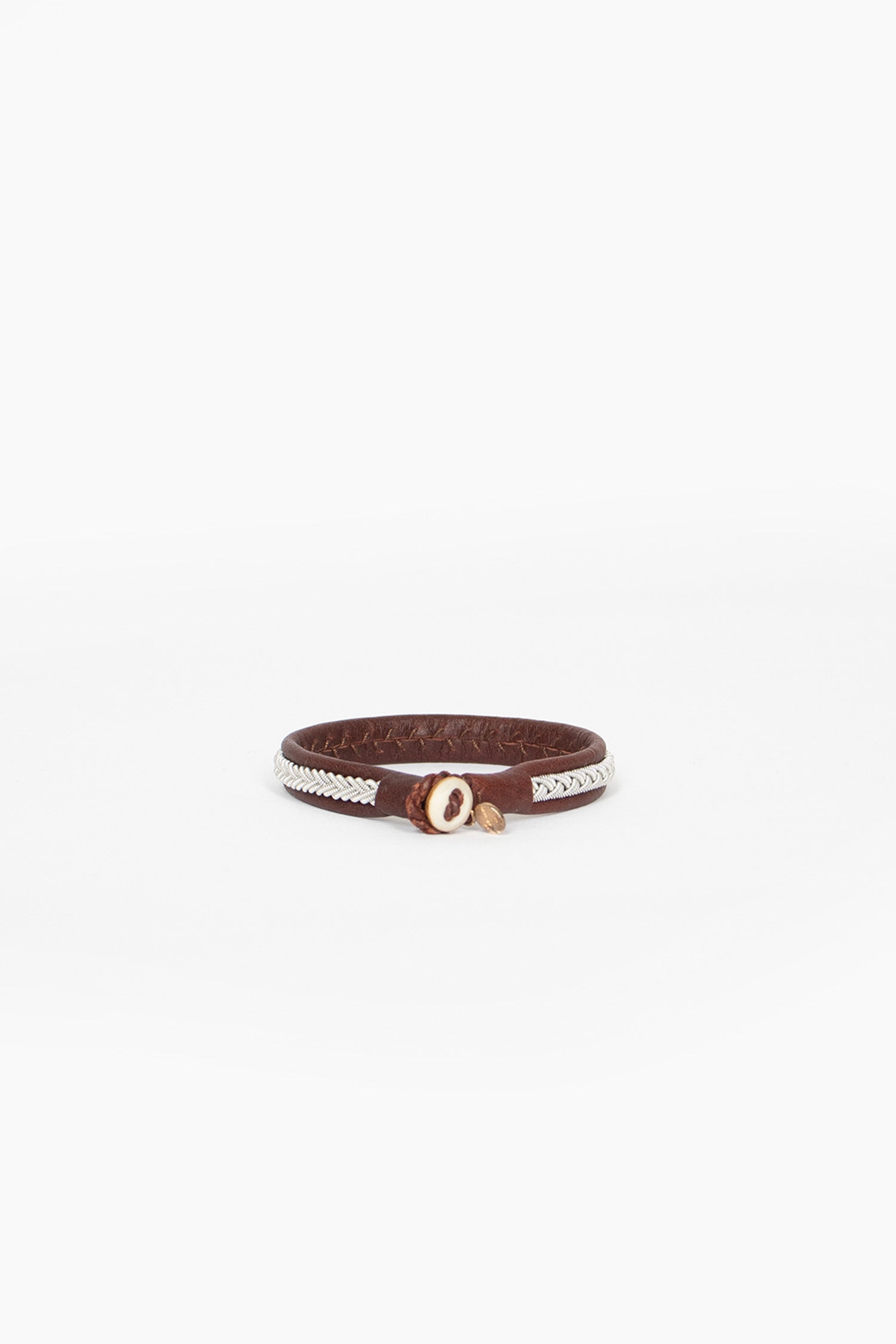 Unisex Ox Brown Hide A Bracelet 1