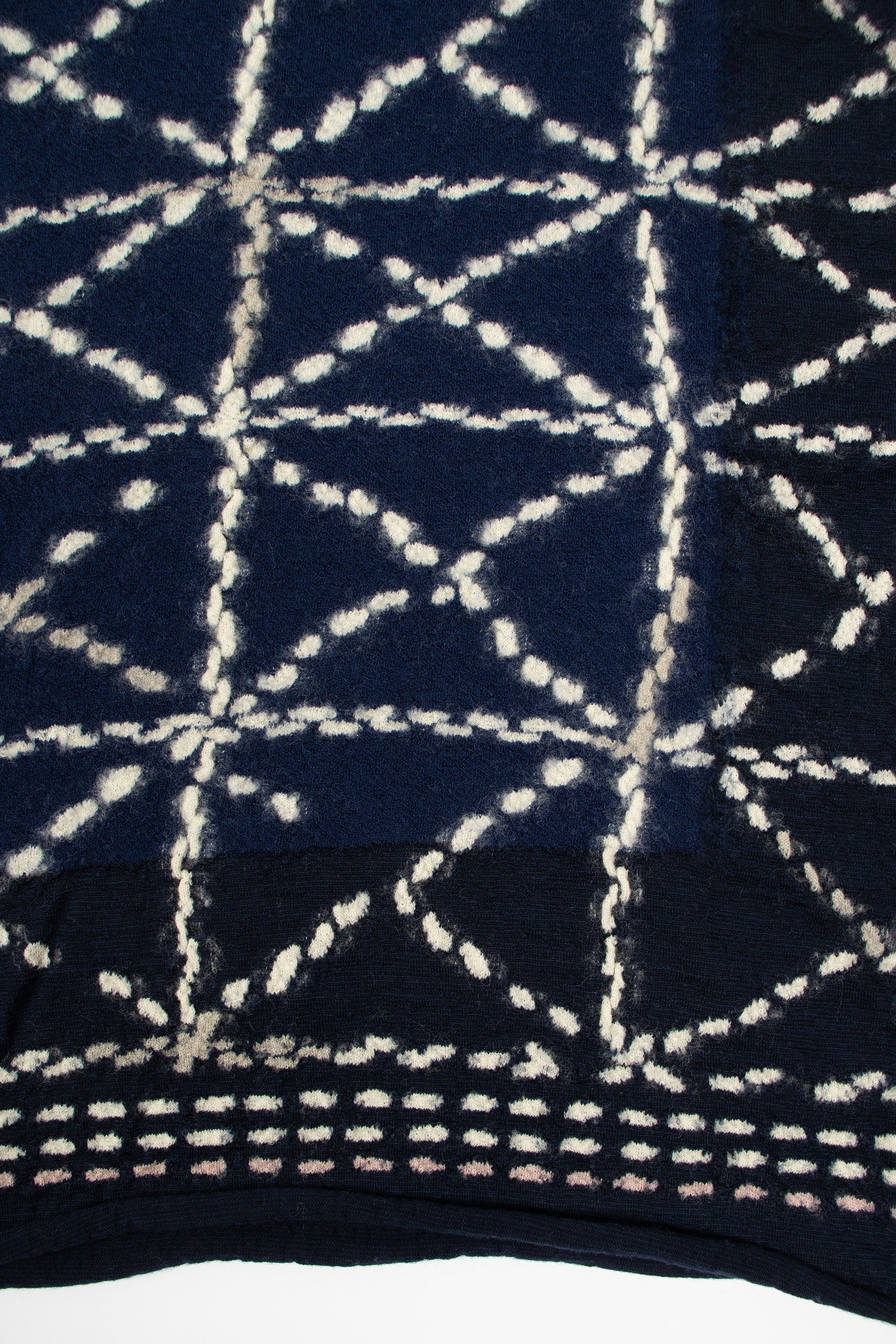 Happy Scarf Sashiko Navy