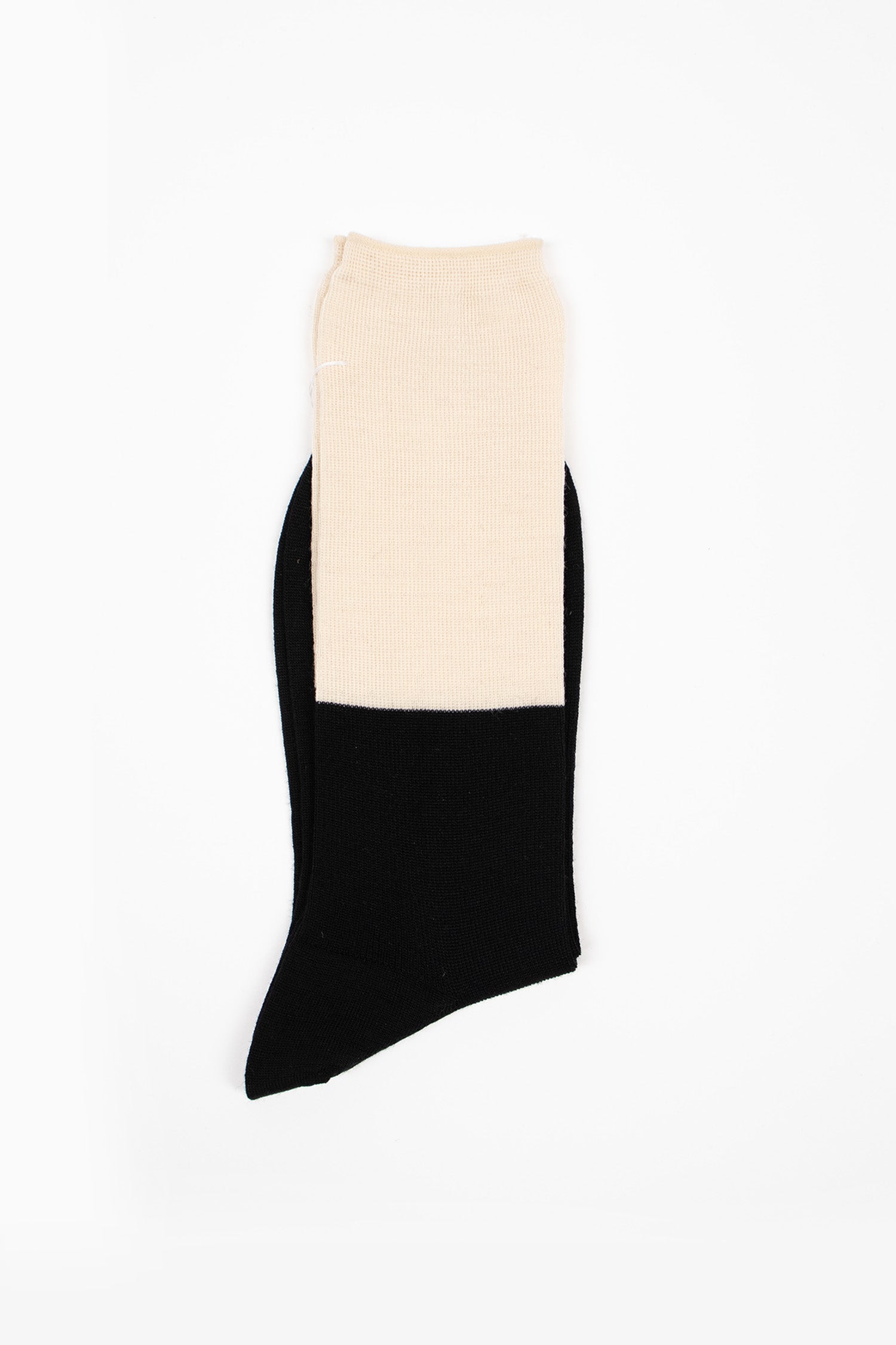 ANP-92O Tone Rib Socks Black
