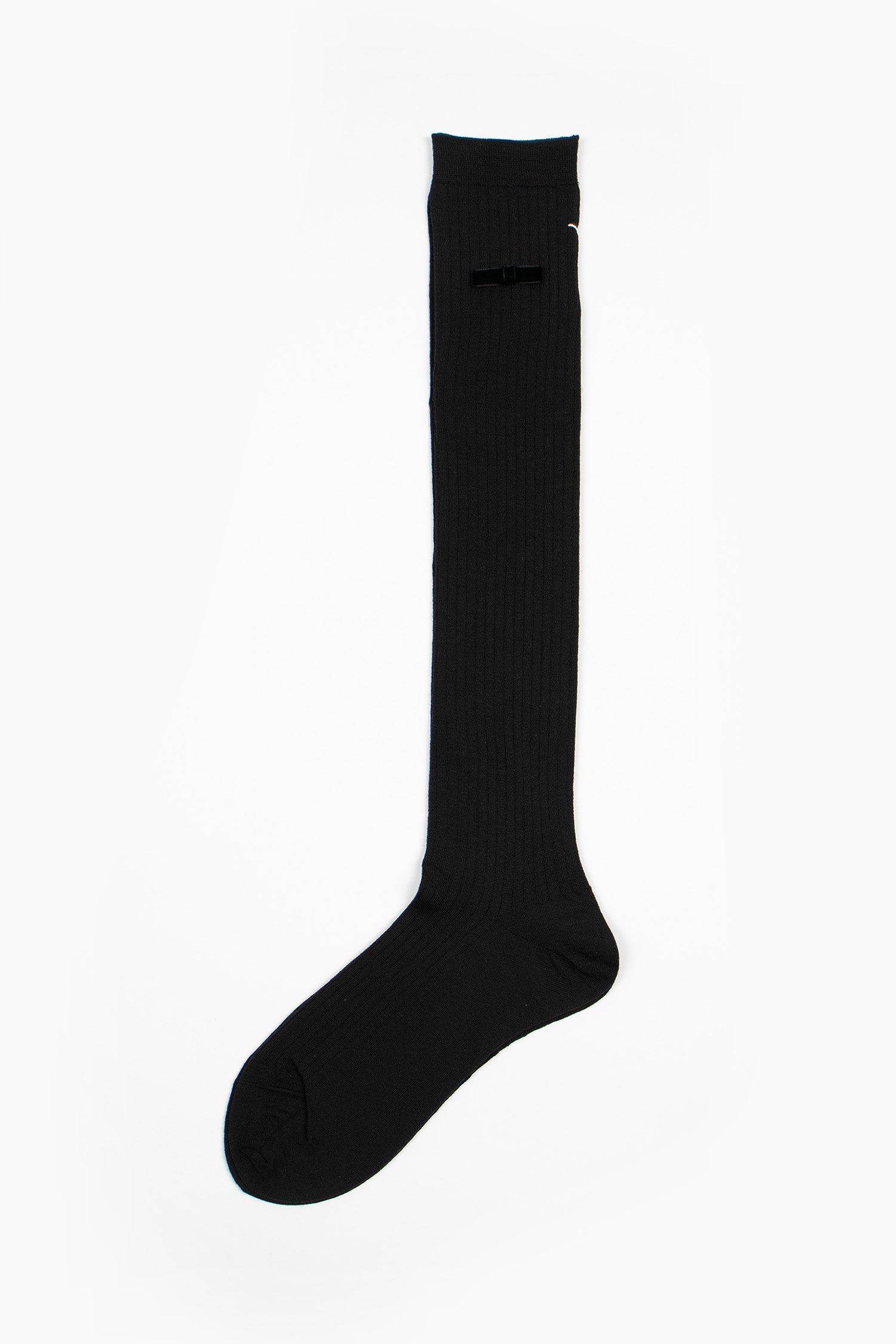 ANP-118AHS Ribbon Knee Sock Black